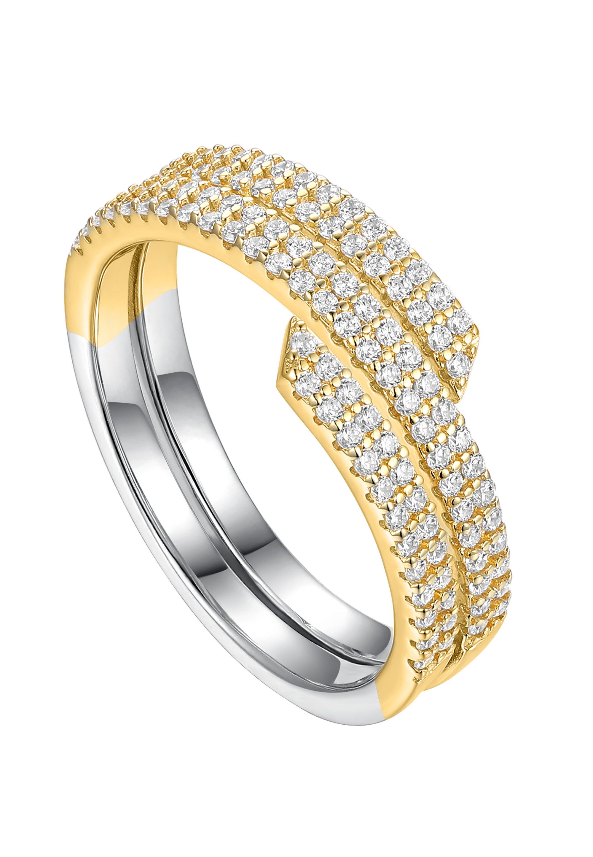 NANA KAY Fingerring Glamour Girl, mit farblosem Stein