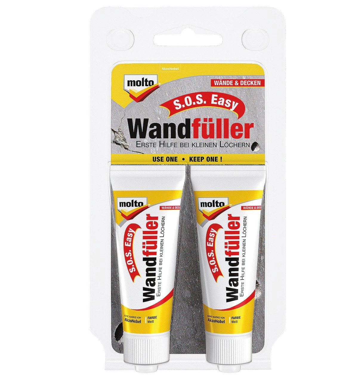 MOLTO Spachtelmasse MOLTO S.O.S Easy Wandfüller 2x20ml