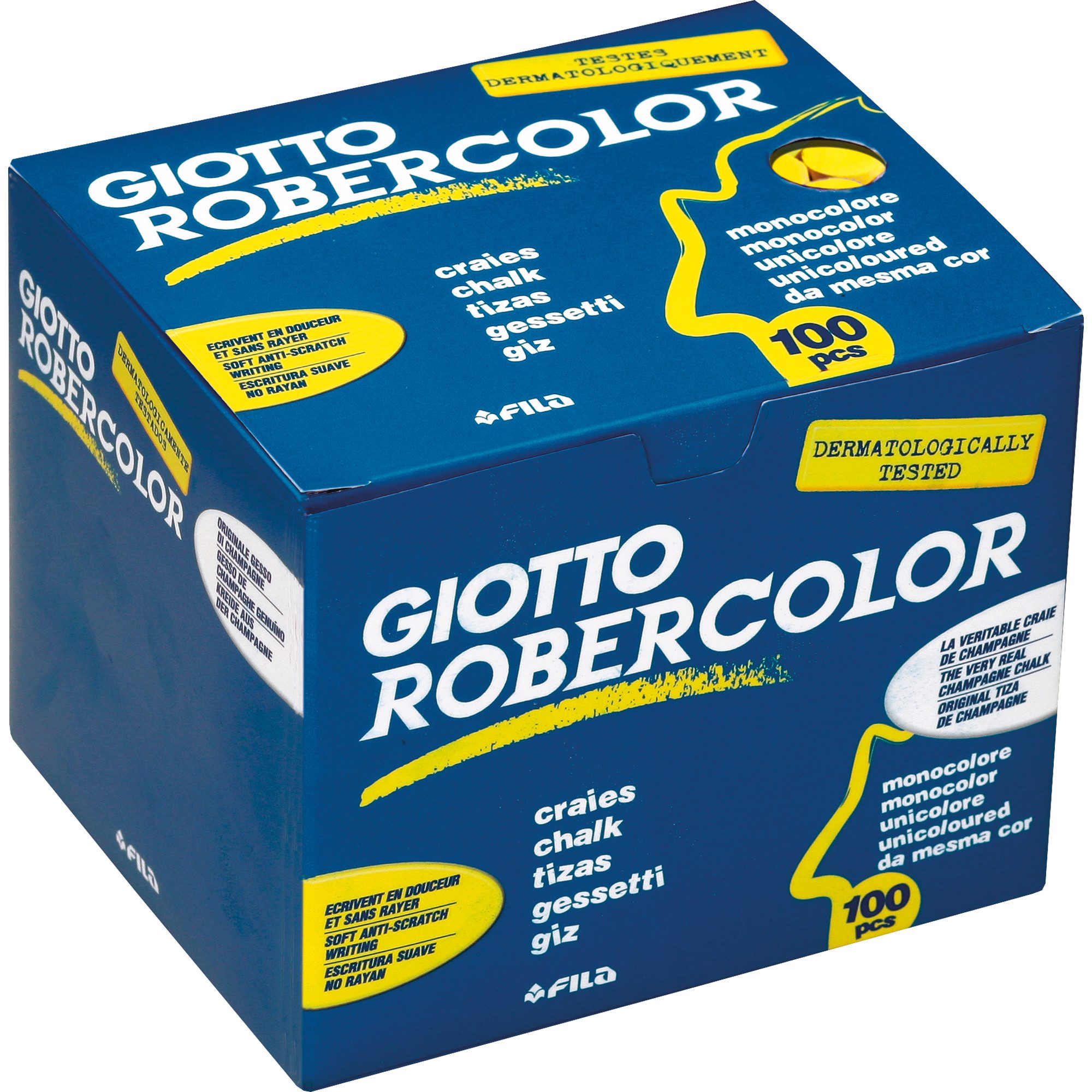 LYRA Buntstift Wandtafelkreide Giotto Robercolor gelb 100 Stück