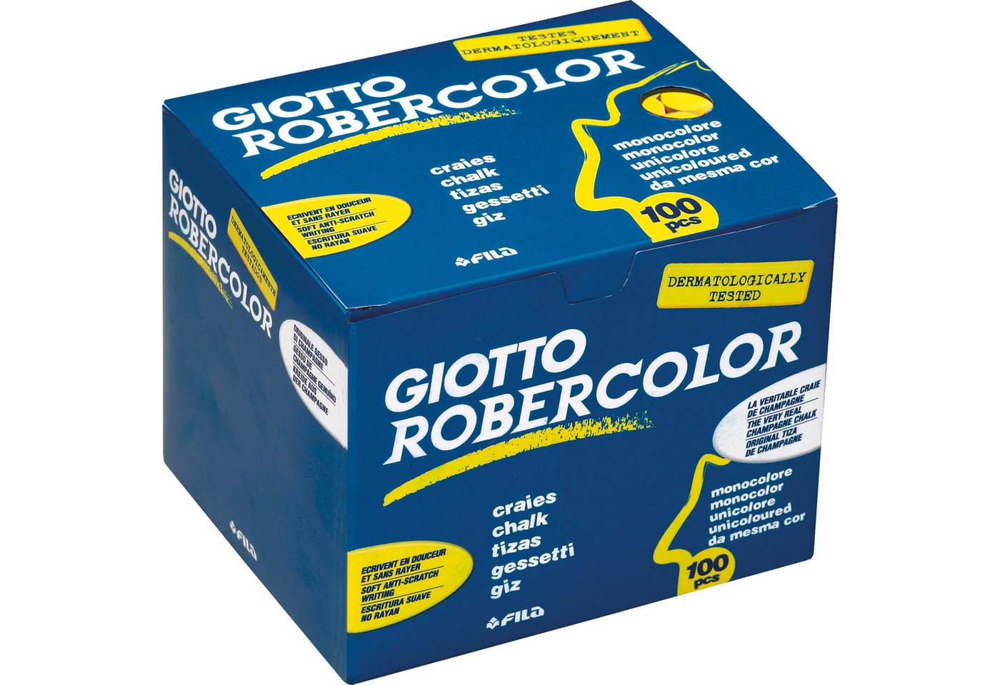Thumbnail - LYRA Buntstift Wandtafelkreide Giotto Robercolor gelb 100 Stück.