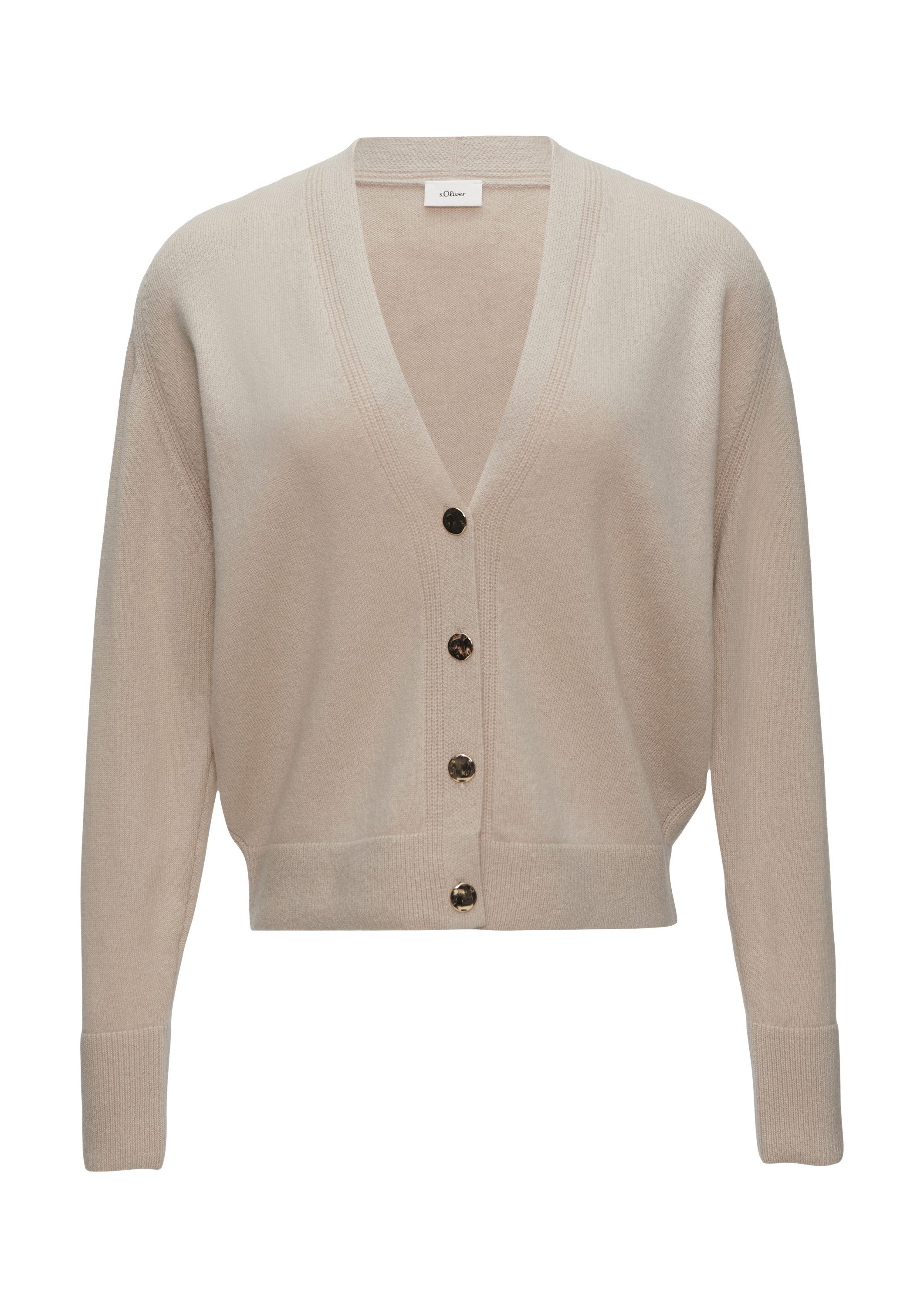 s.Oliver Cardigan Strickjacke Strickjacke aus Kaschmirmix günstig online kaufen