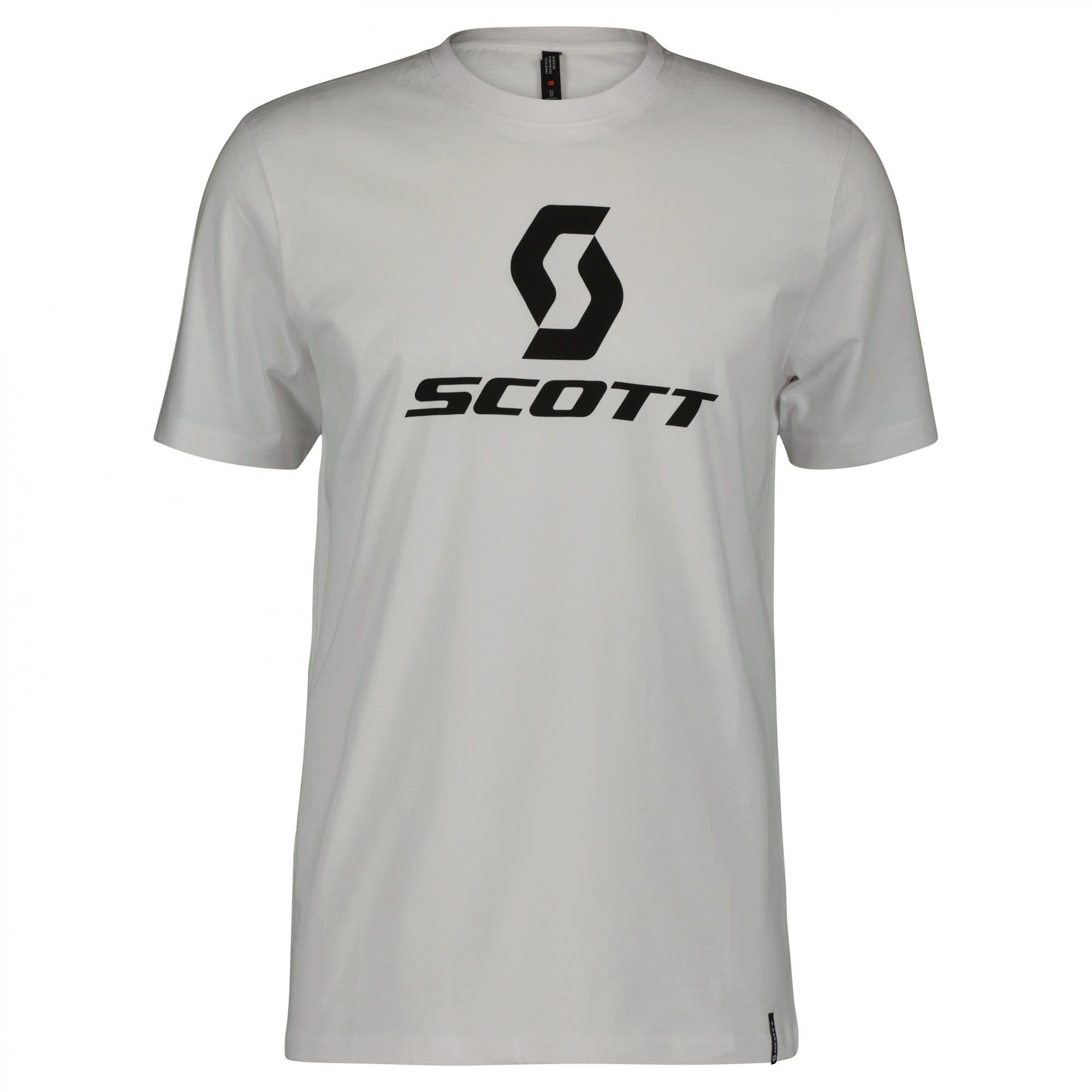 Scott T-Shirt Scott M Icon S/sl Tee Herren Kurzarm-Shirt White