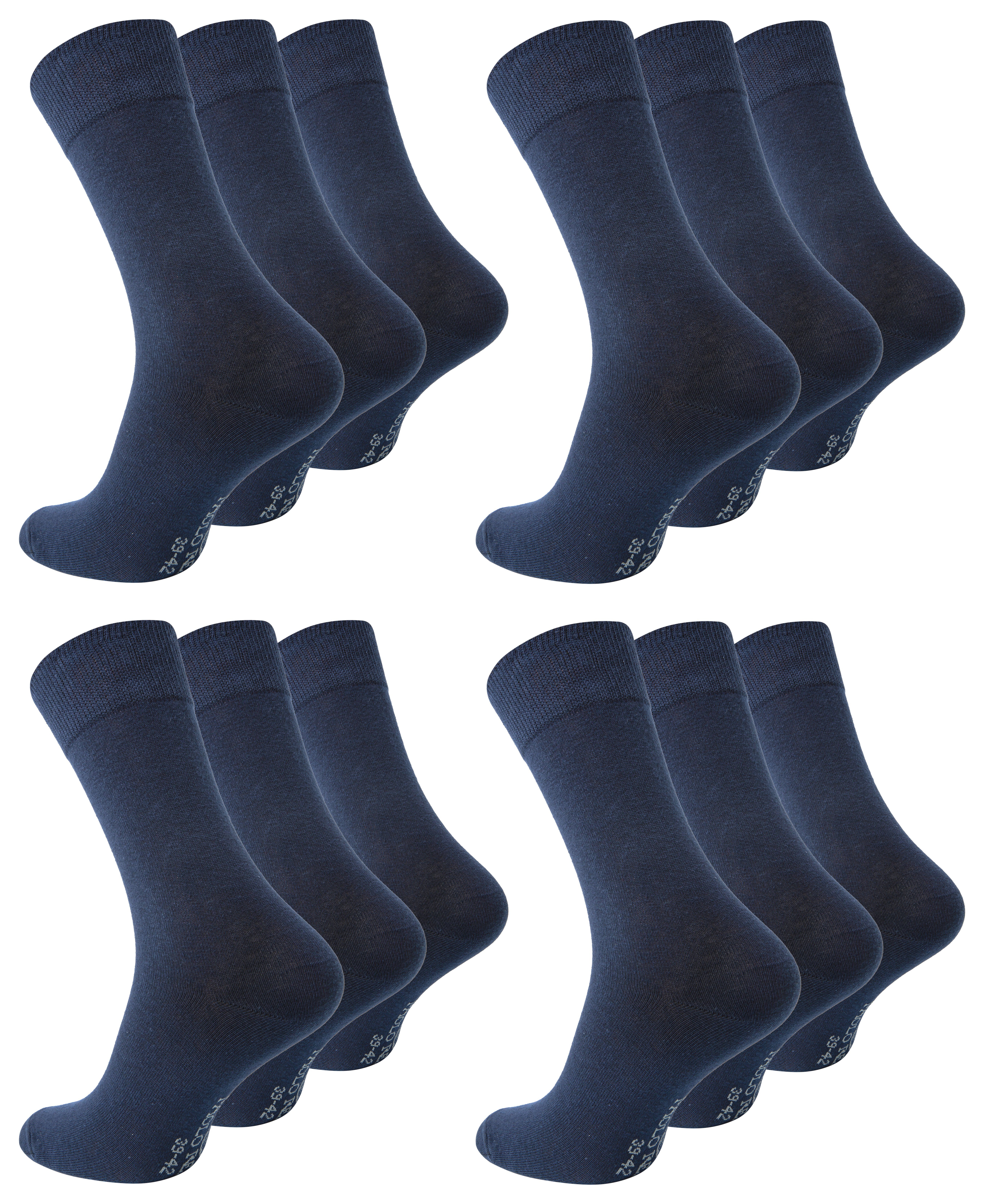 Paolo Renzo Businesssocken (12-Paar) Atmungsaktive Herren Business Socken aus hochwertiger Baumwolle