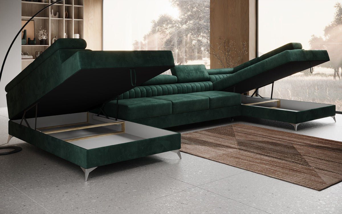 Luxusbetten24 Schlafsofa Designer Sofa Aurea U günstig online kaufen