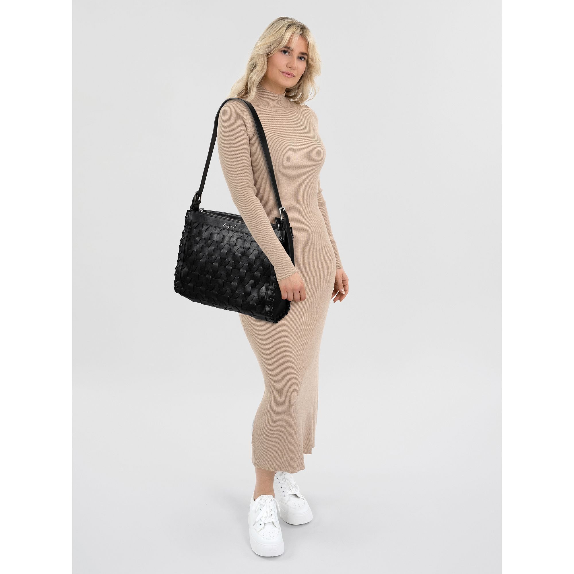 Desigual Schultertasche Argon, Polyurethan