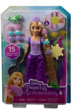 Mattel® Anziehpuppe Disney Prinzessin, Haarspiel Rapunzel Puppe und Zubehör