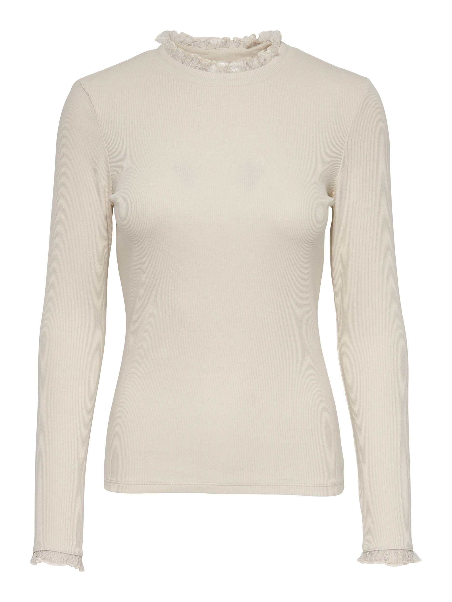 ONLY Langarmshirt ONLLESLIE L/S LACE MIX TOP JRS günstig online kaufen