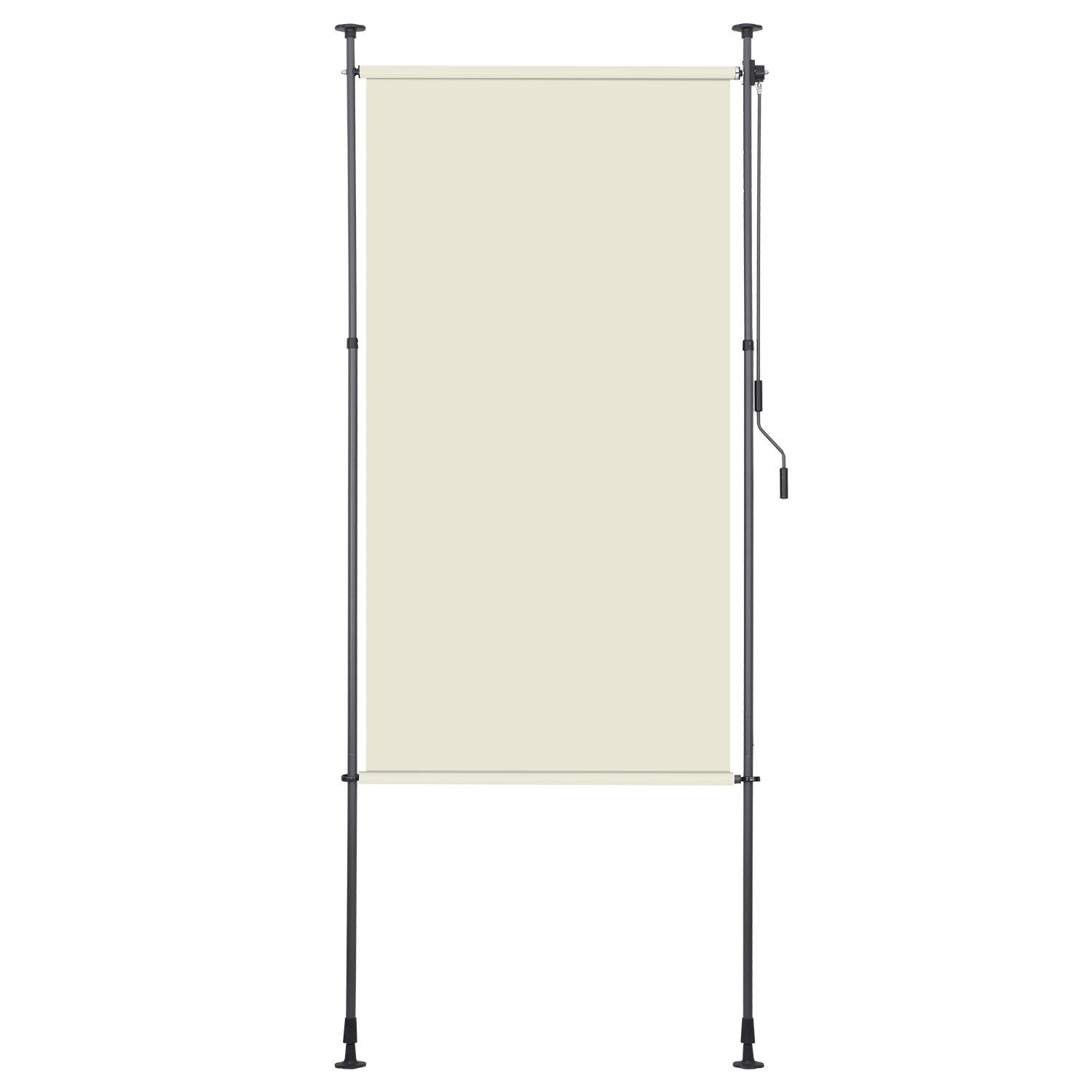 Clanmacy Senkrechtmarkise Klemmmarkise Ausziehbar BxH: 120x270cm günstig online kaufen