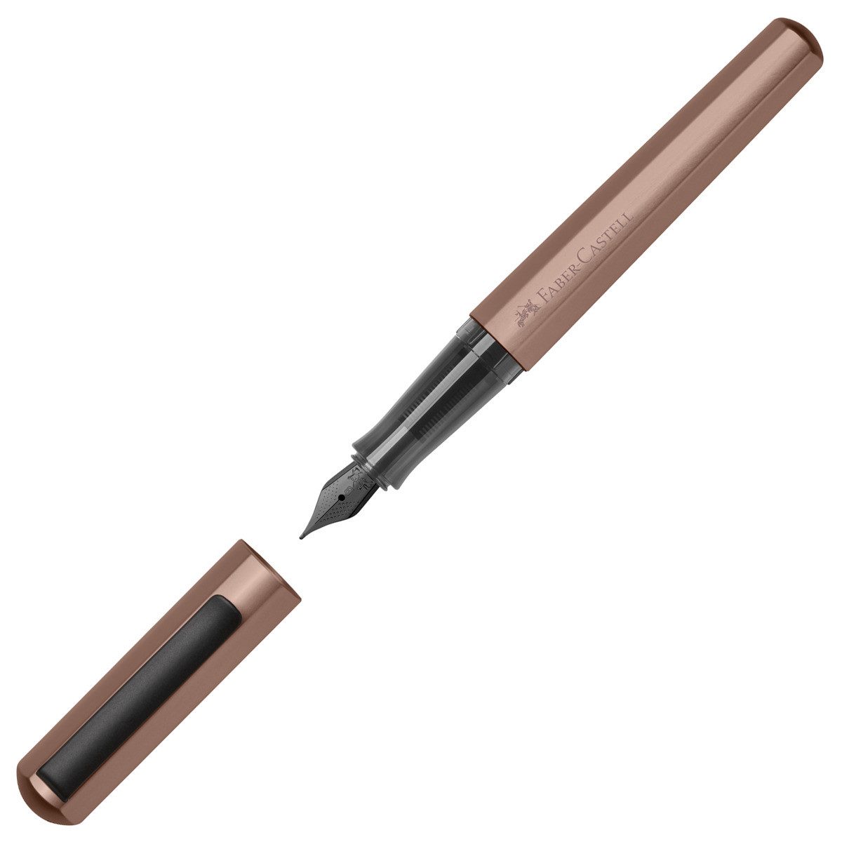 Faber-Castell Füllfederhalter FABER-CASTELL Füller Hexo B bronze