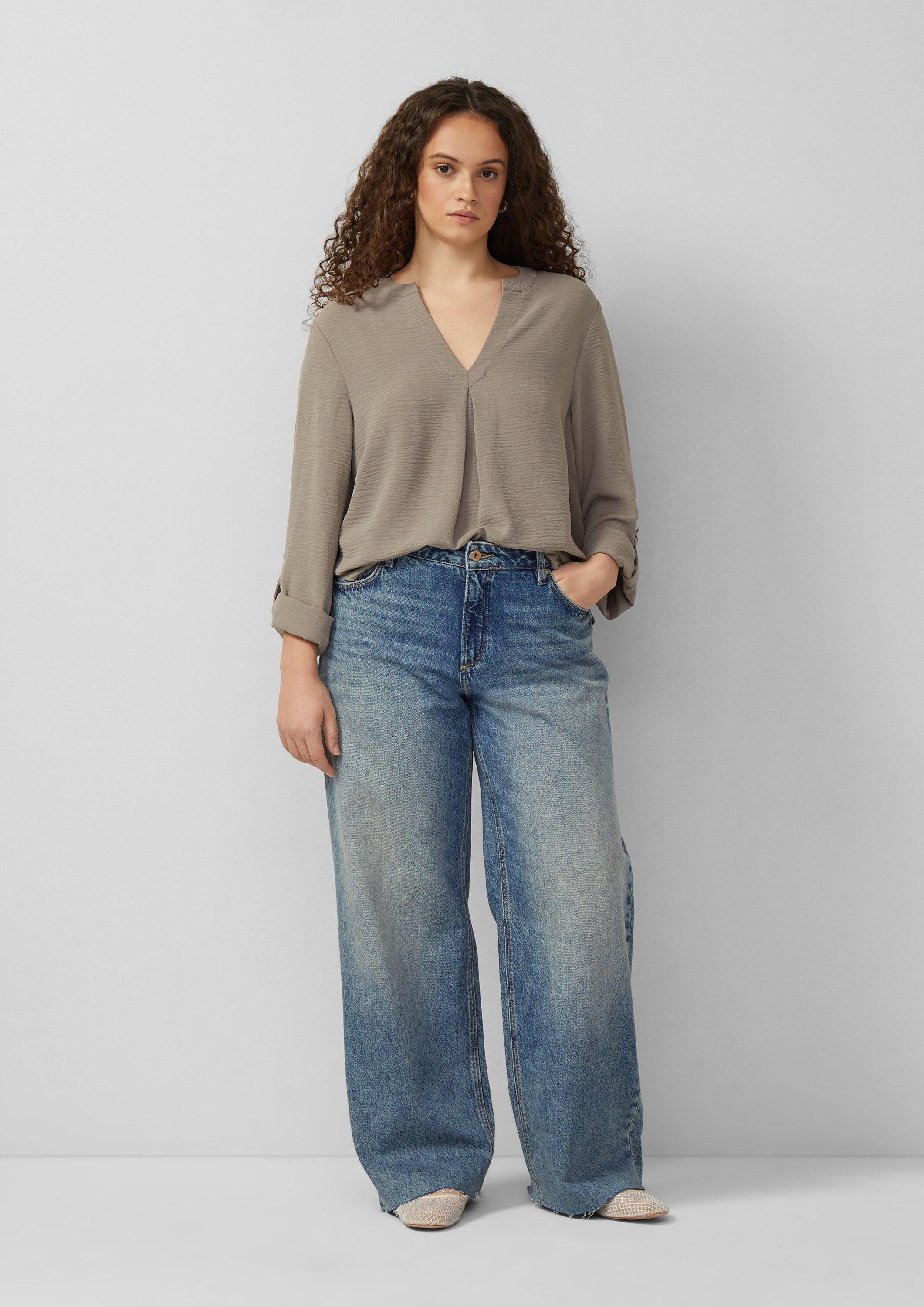 QS Weite Jeans Jeans-Hose Jeans Catie / Slim Fit / Mid Rise / Wide Leg günstig online kaufen