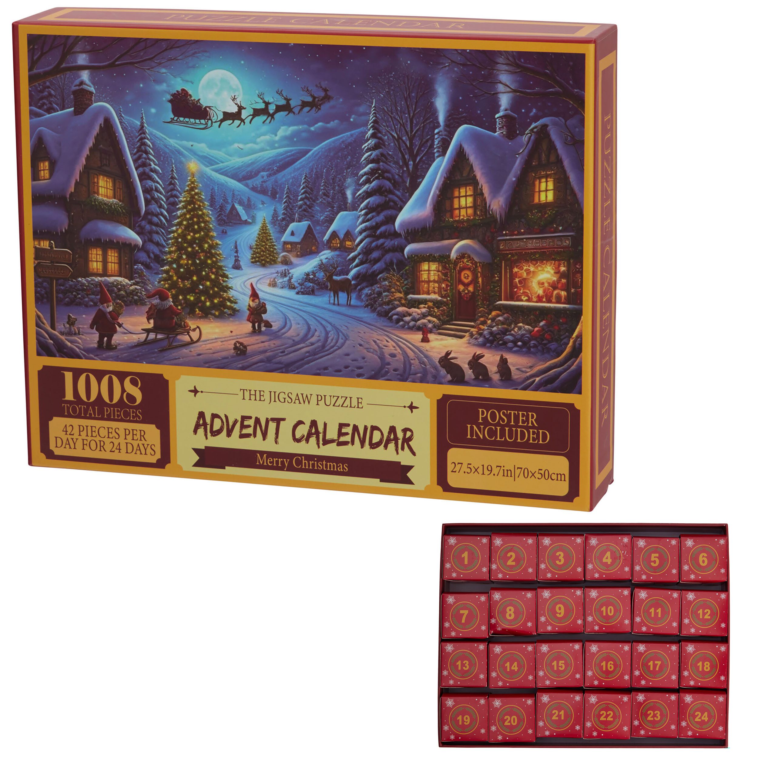 Annastore Adventskalender Adventskalender Puzzle Weihnachten – günstig online kaufen