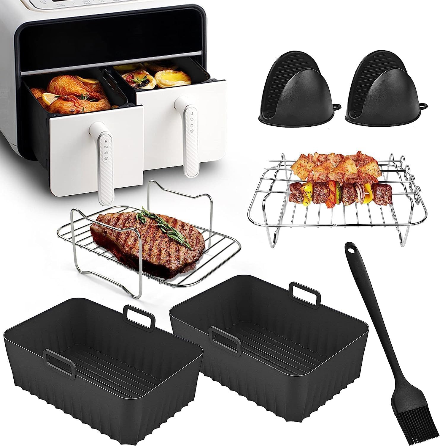 Backform Heißluftfritteusen Zubehör für Ninja Foodi AF300EU/AF400EU