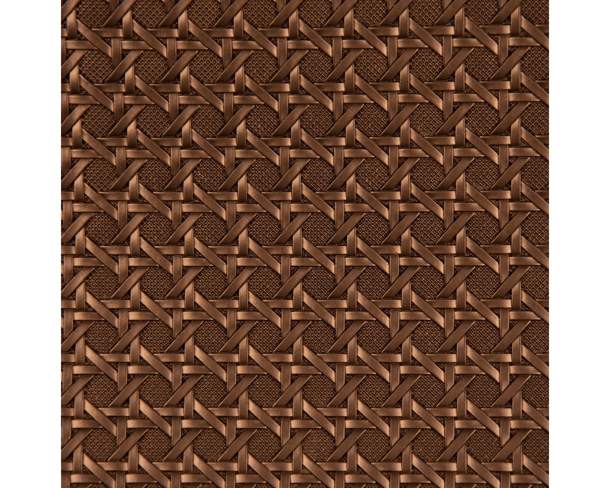 Thumbnail - SCHÖNER LEBEN. Stoff Kunstleder Lederimitat Struktur Geometrisch Relief bronze 1,4m Breite, mit Metallic-Effekt