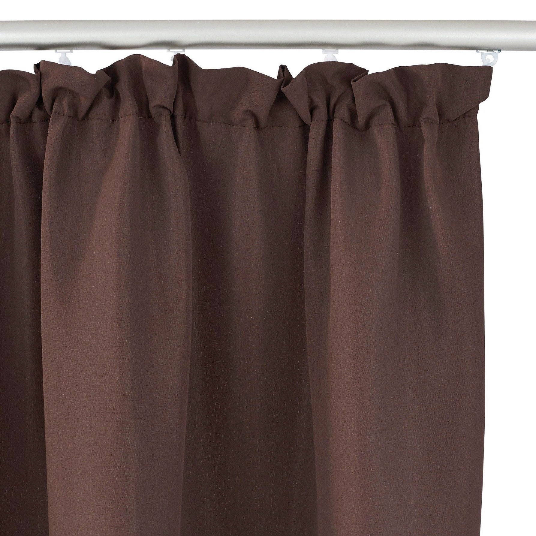 OTTO home Vorhang Parry mit Kräuselband, 2er Set, blickdicht, Topseller (2 St), Kräuselband, blickdicht, Polyester, 2-er Set, blickdicht, monochrom, basic, einf – Bild 5 von 5
