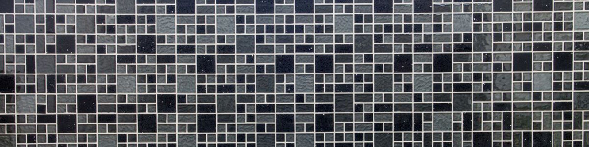 Glasmosaik Mosani 10 schwarz Mosaikfliesen Mosaik / mix Matten glänzend