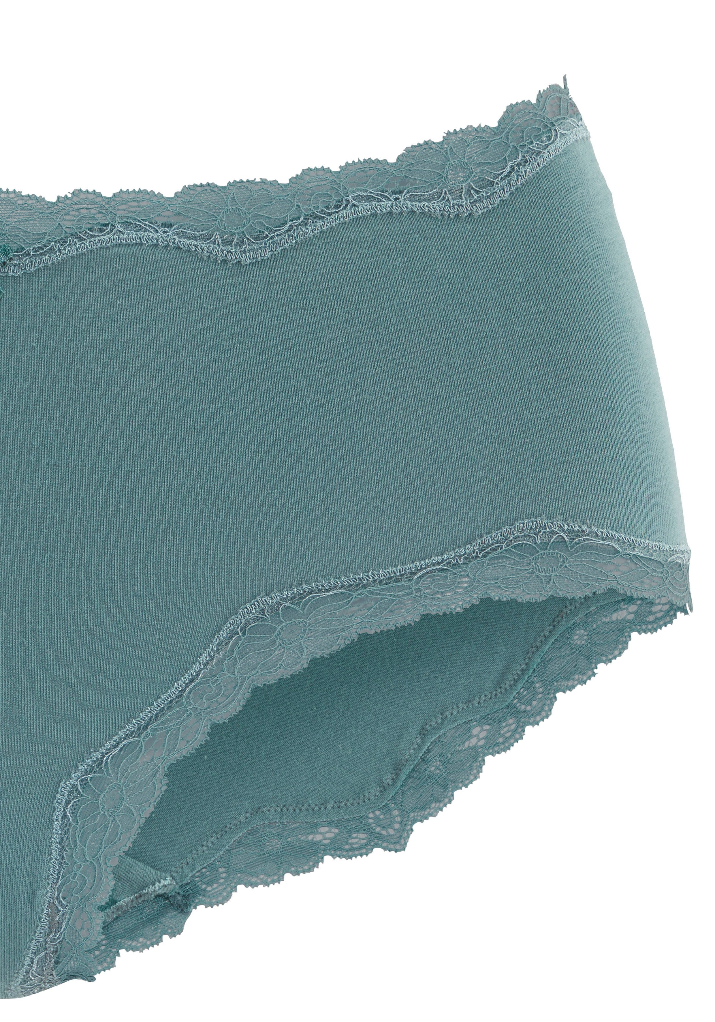 Vivance by Lascana Taillenslip (5er-Pack) aus elastischer Baumwolle, mit Spitzenabschluss – Bild 5 von 5