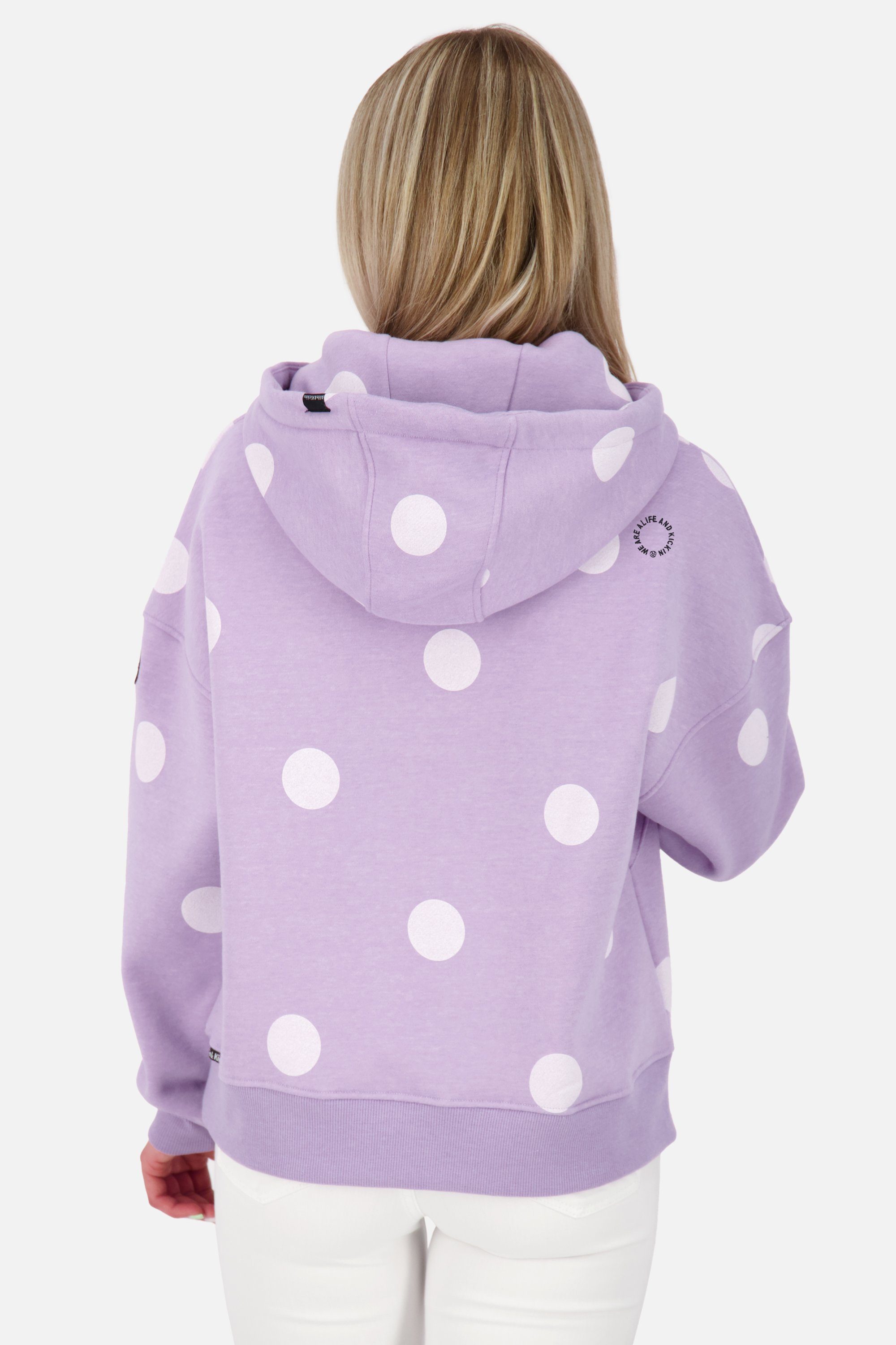 Alife & Kickin Kapuzensweatshirt Damen Pullover melange B lavender digital Sweatshirt Kapuzensweatshirt, JessyAK Hoodie
