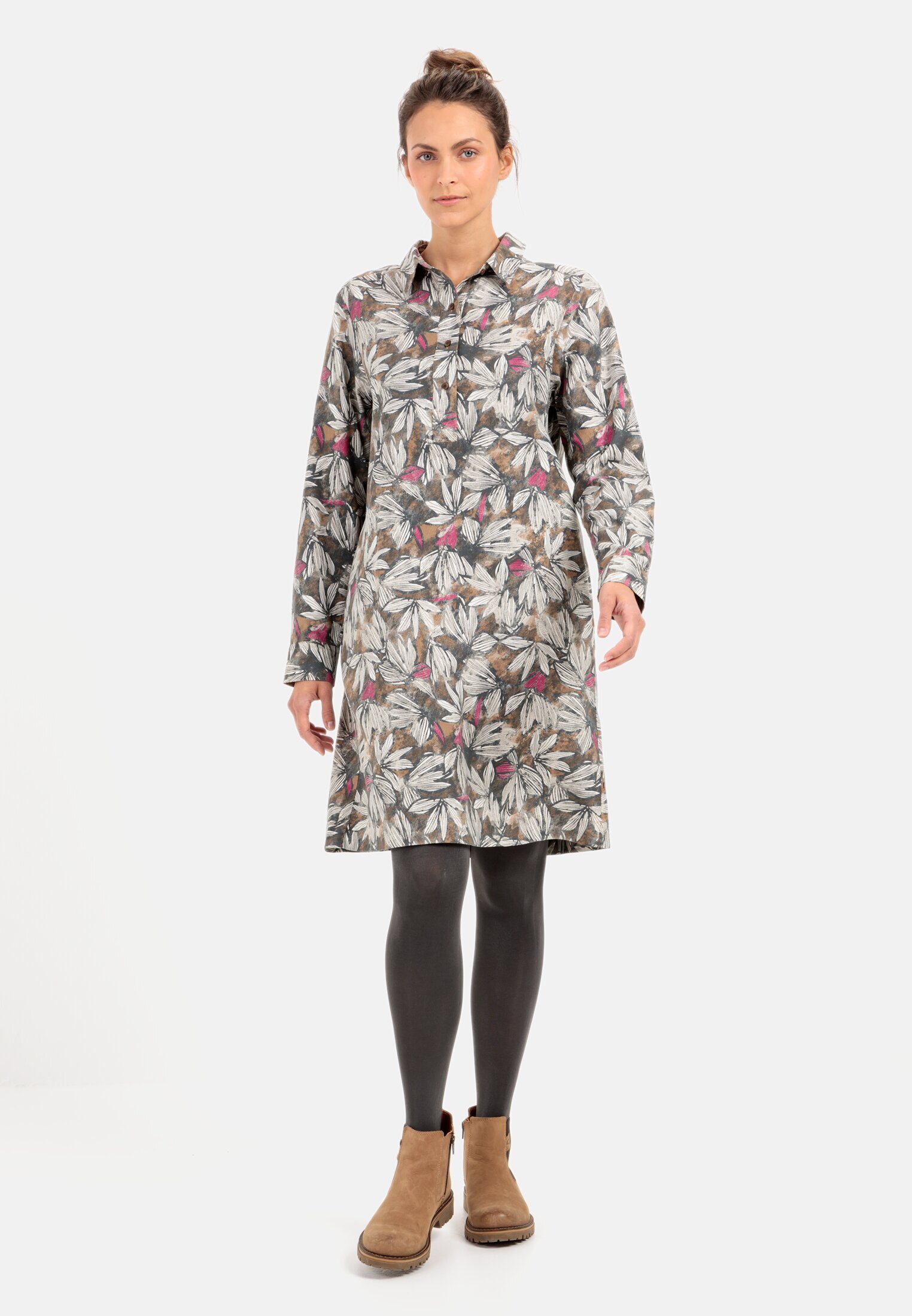 Blusenkleid mit floralem Allover-Print
