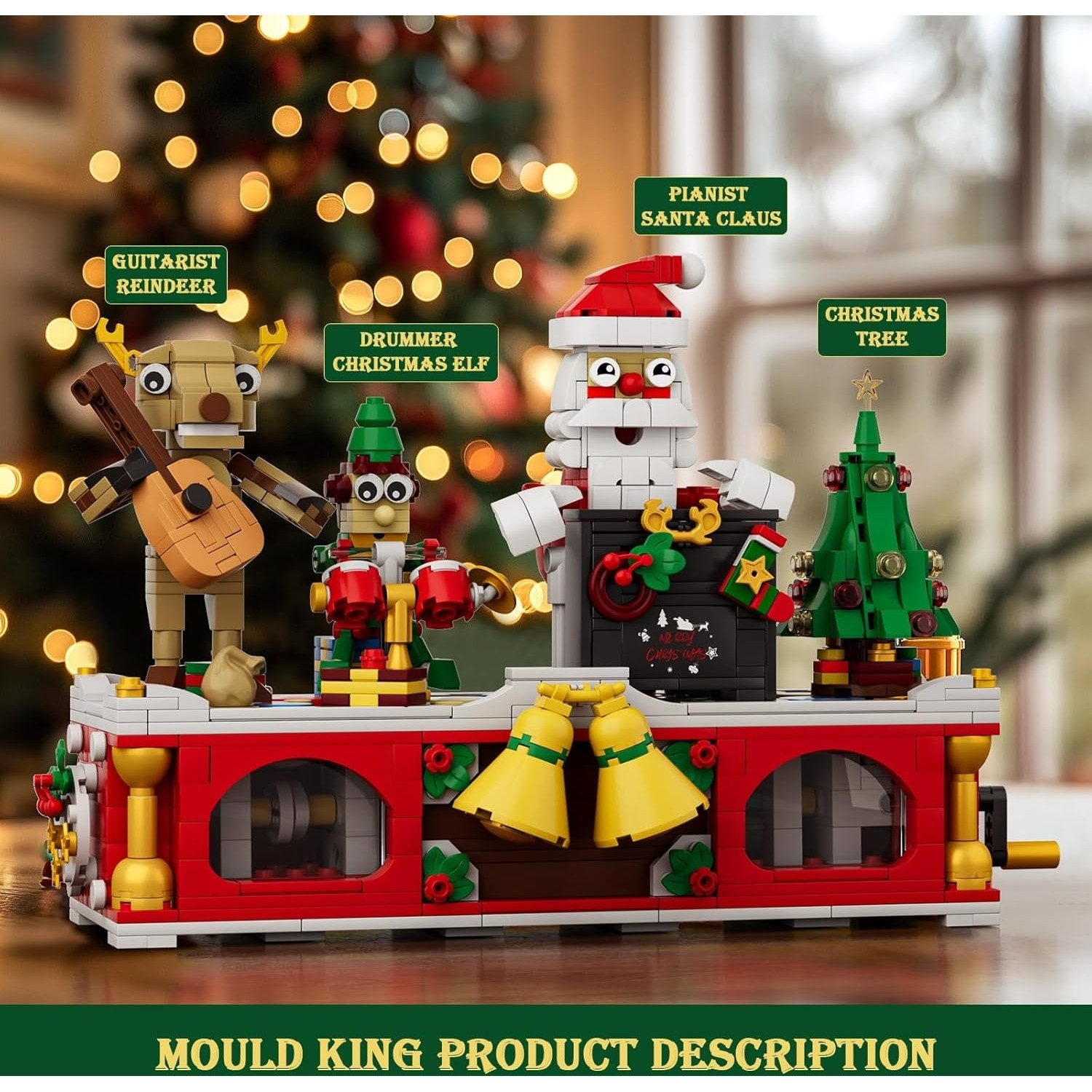 Mould King 10162 Weihnachtsband Konstruktionsspielsteine