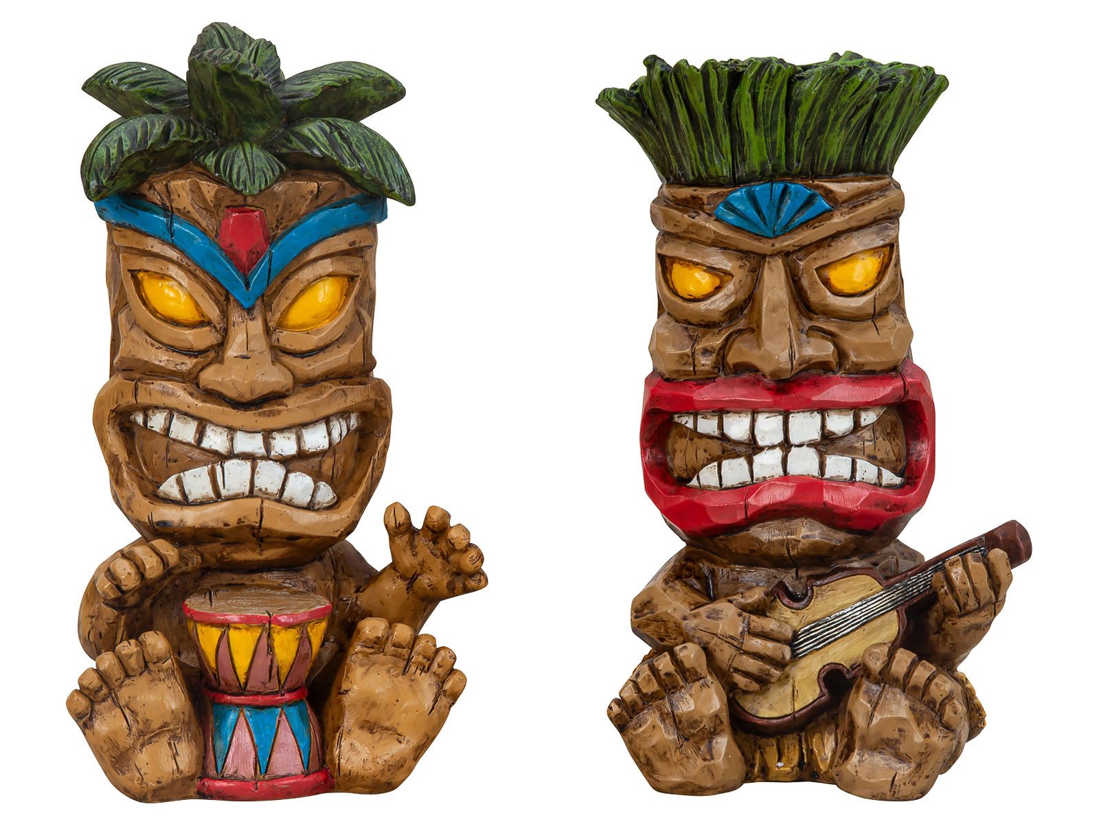 Mel-O-Design Dekofigur 2032 Hawaii Tiki Figuren 2er Set (Stück, 1 St., 1), Blickfang