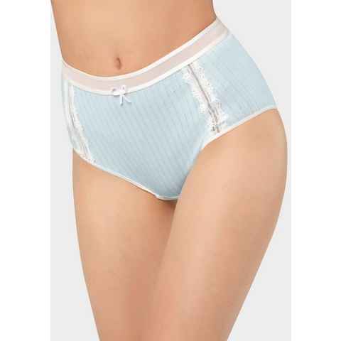 Yvette Jazz-Pants Slips (Set) Damen Unterwäsche Set (2 Stück), hohe Taille, mit Spitze, Alltags Panty Slip, S185043A06