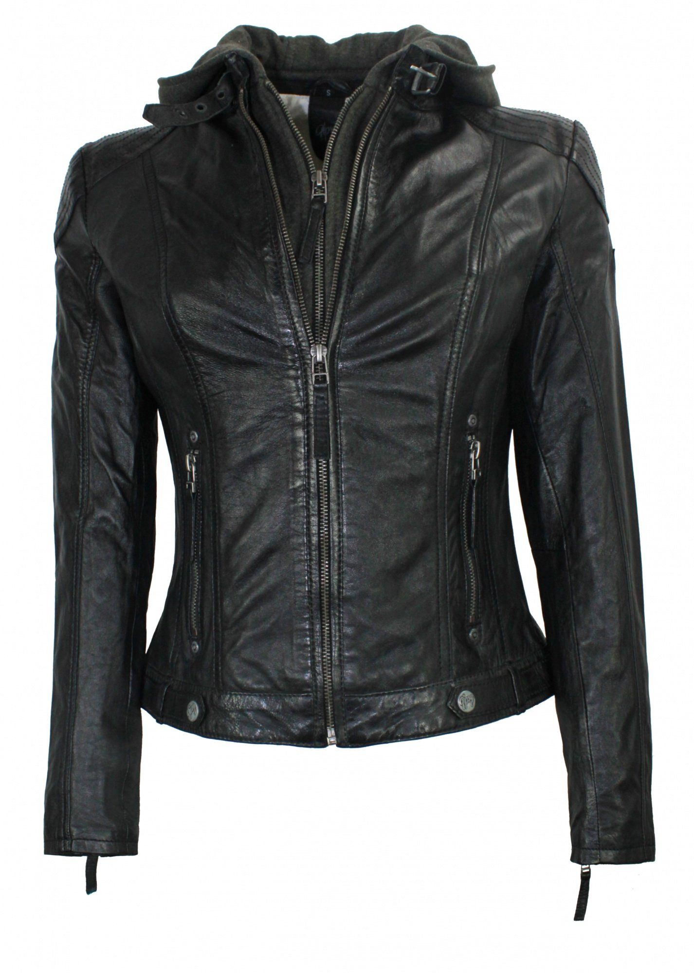Damen Lederjacke in schwarz online kaufen | OTTO