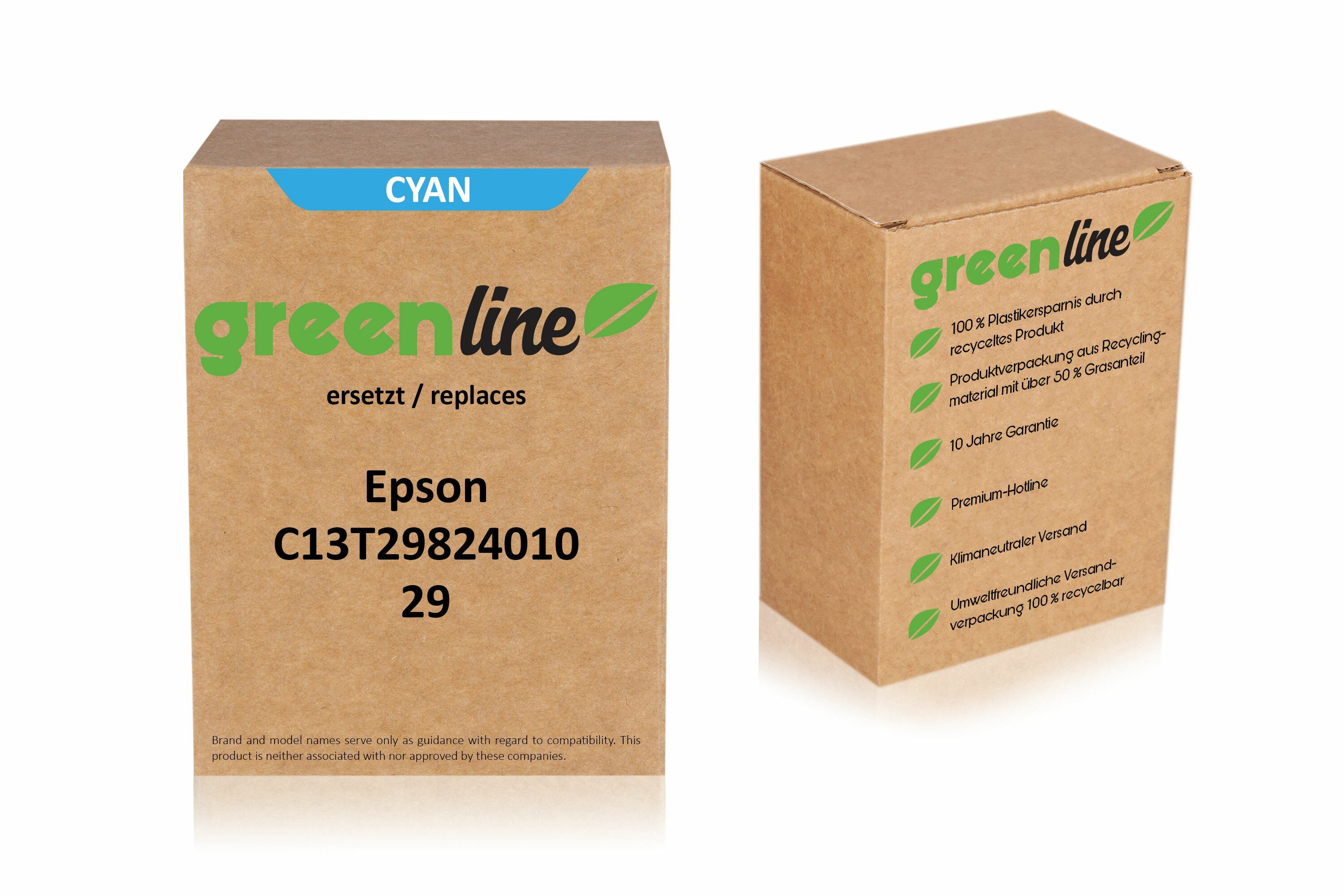 Inkadoo greenline ersetzt Epson C 13 T 29824010 / 29 XL Tintenpatrone