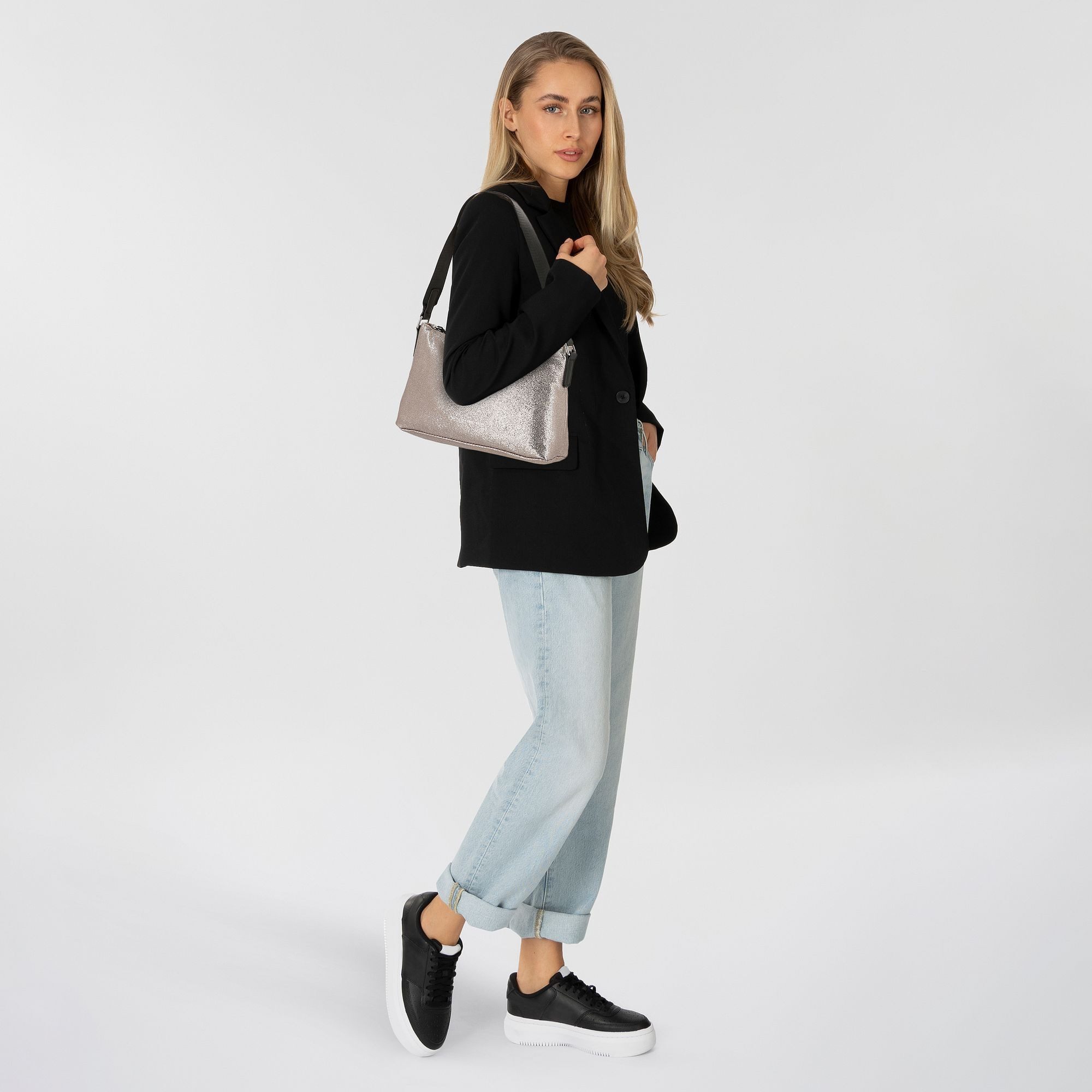 TOM TAILOR Denim Schultertasche Quinn, Polyurethan