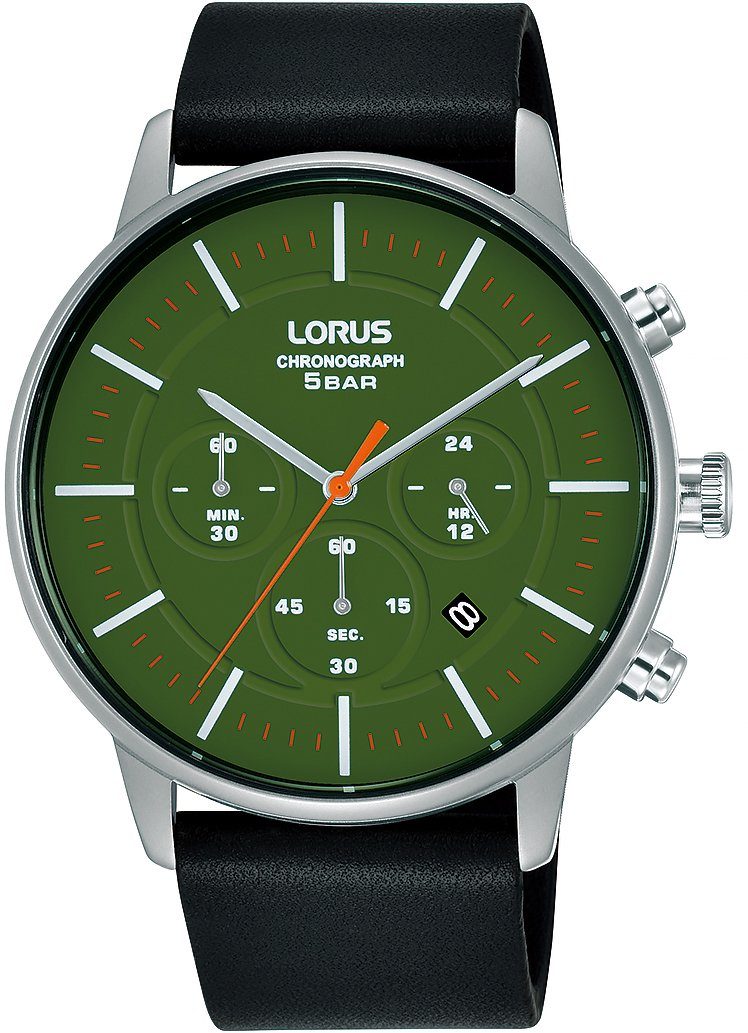 Chronograph mm ca. Fashion, Ø Lorus LORUS Edelstahl, Gehäuse aus 43 RT309JX9,