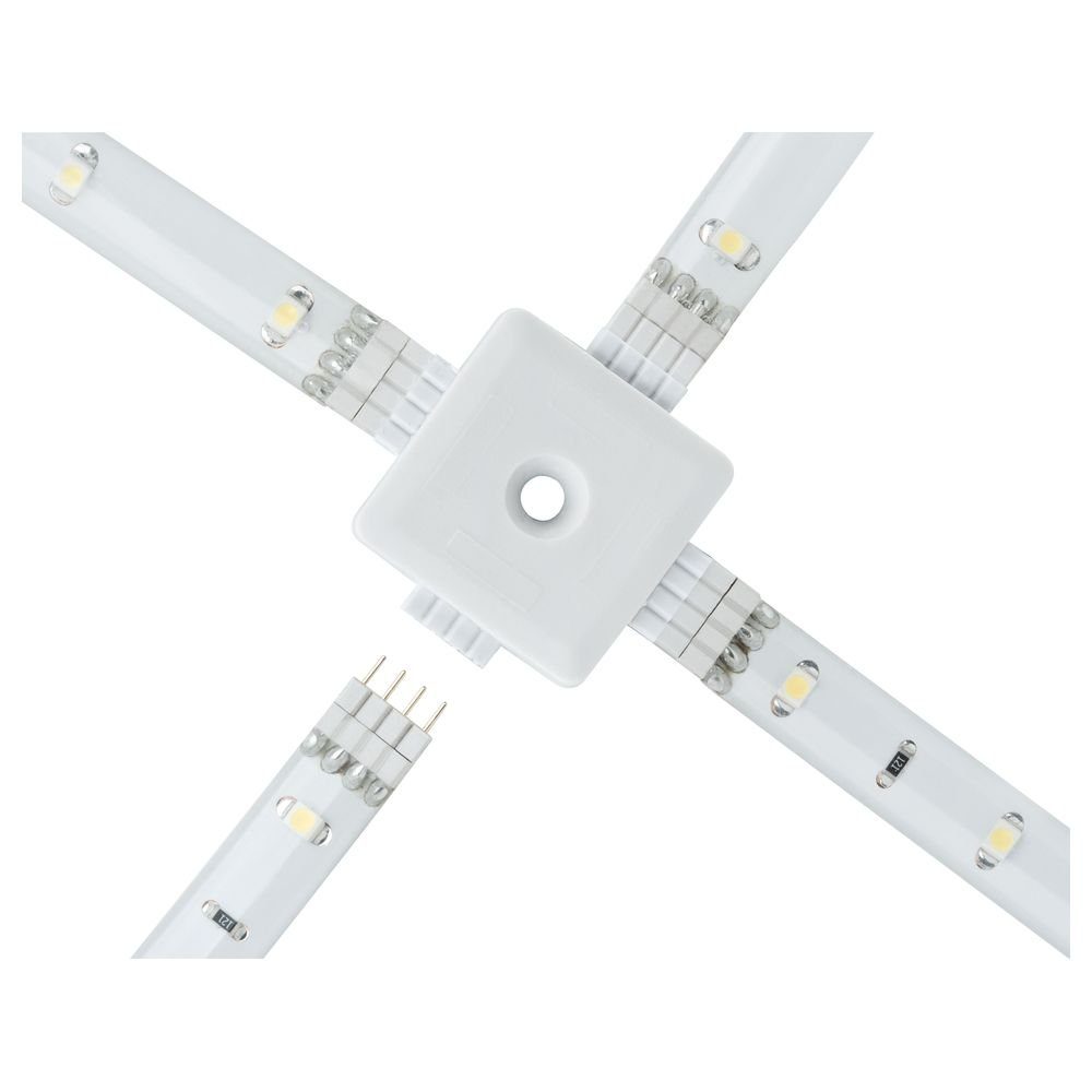 Kunststoff, Stripe LED X-Connector Zubehör 1-flammig, Function YourLED Weiß, Weiteres Paulmann