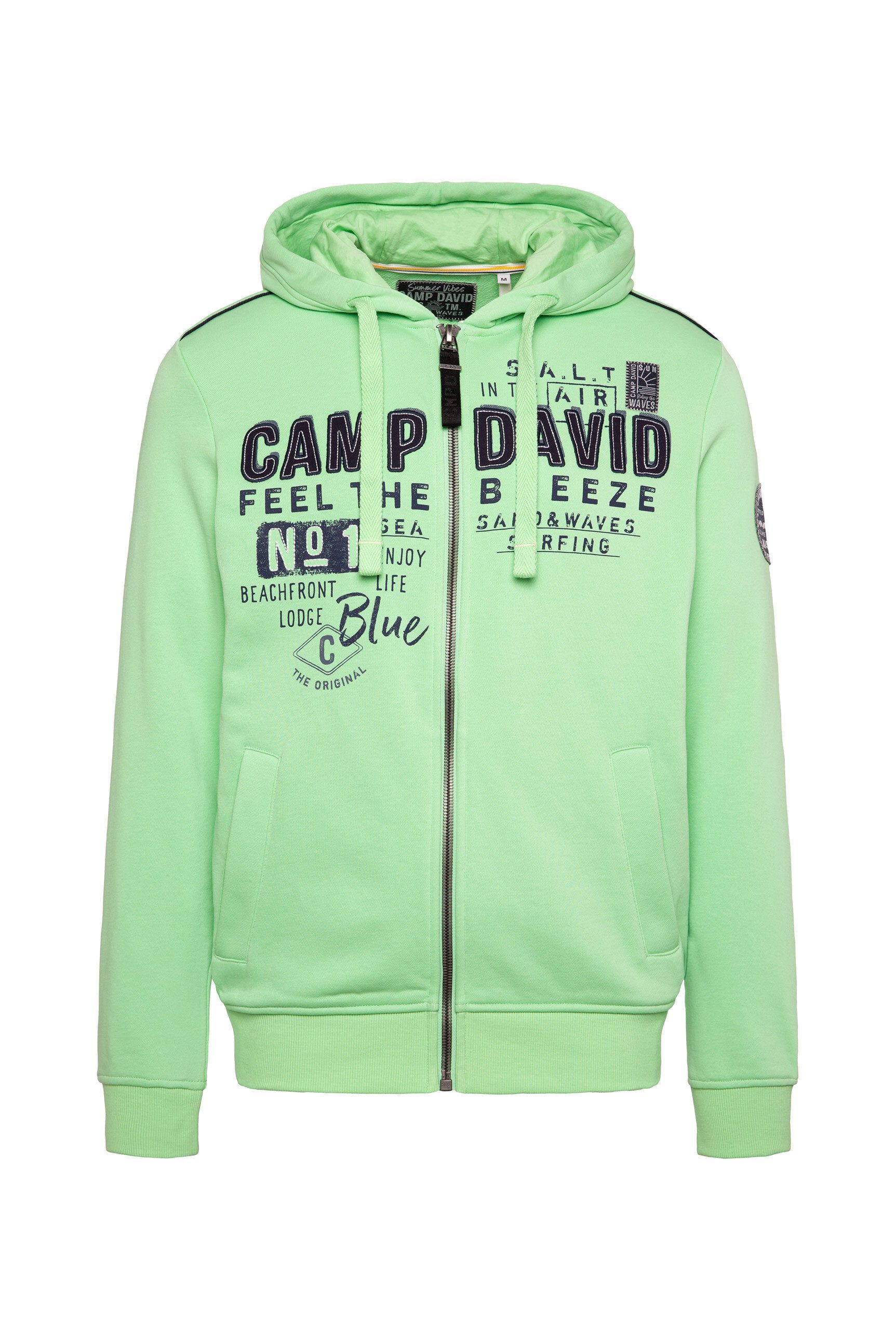 CAMP DAVID Kapuzensweatjacke, mit Baumwolle günstig online kaufen
