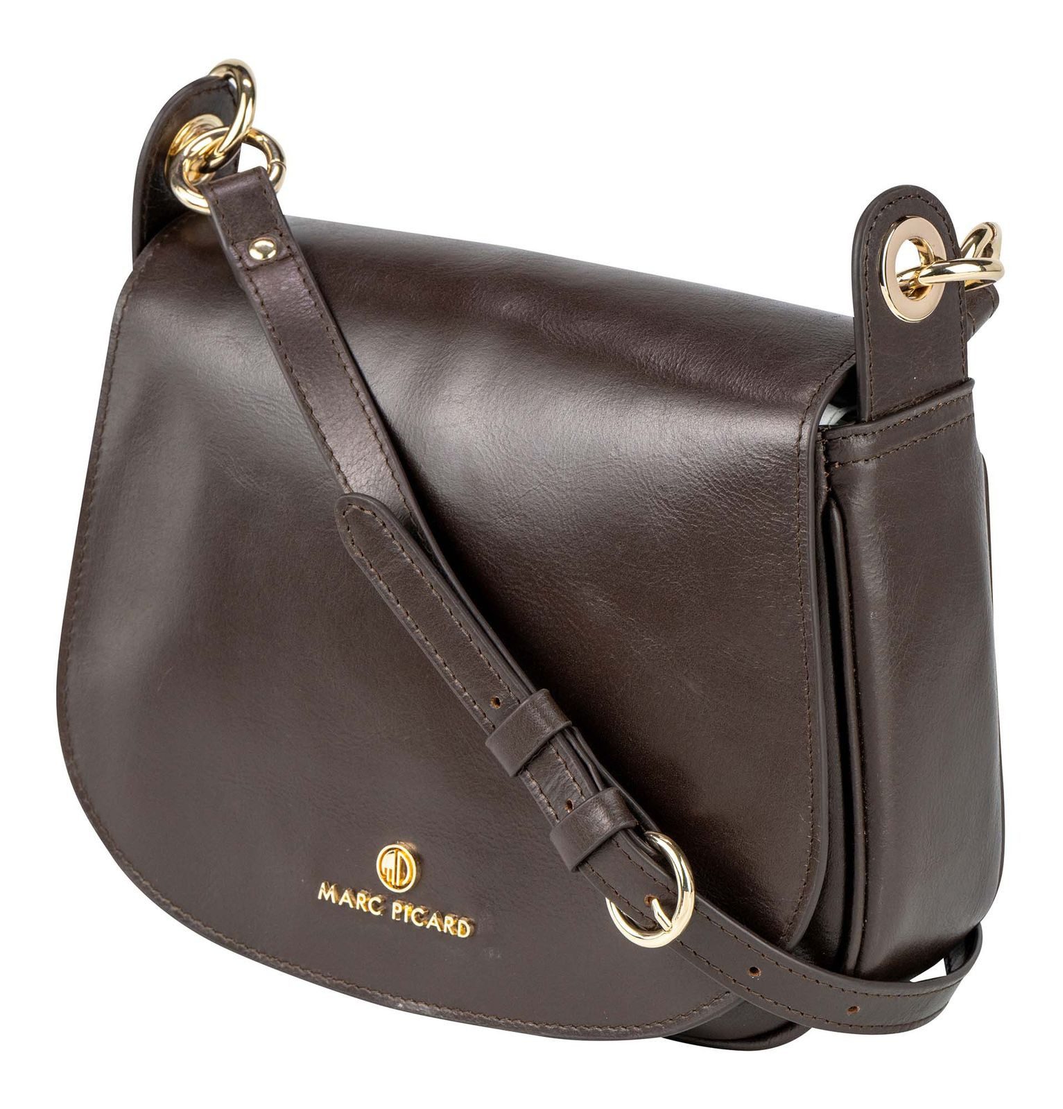 Marc Picard Schultertasche Shoulder Bag, aus echtem Rindsleder