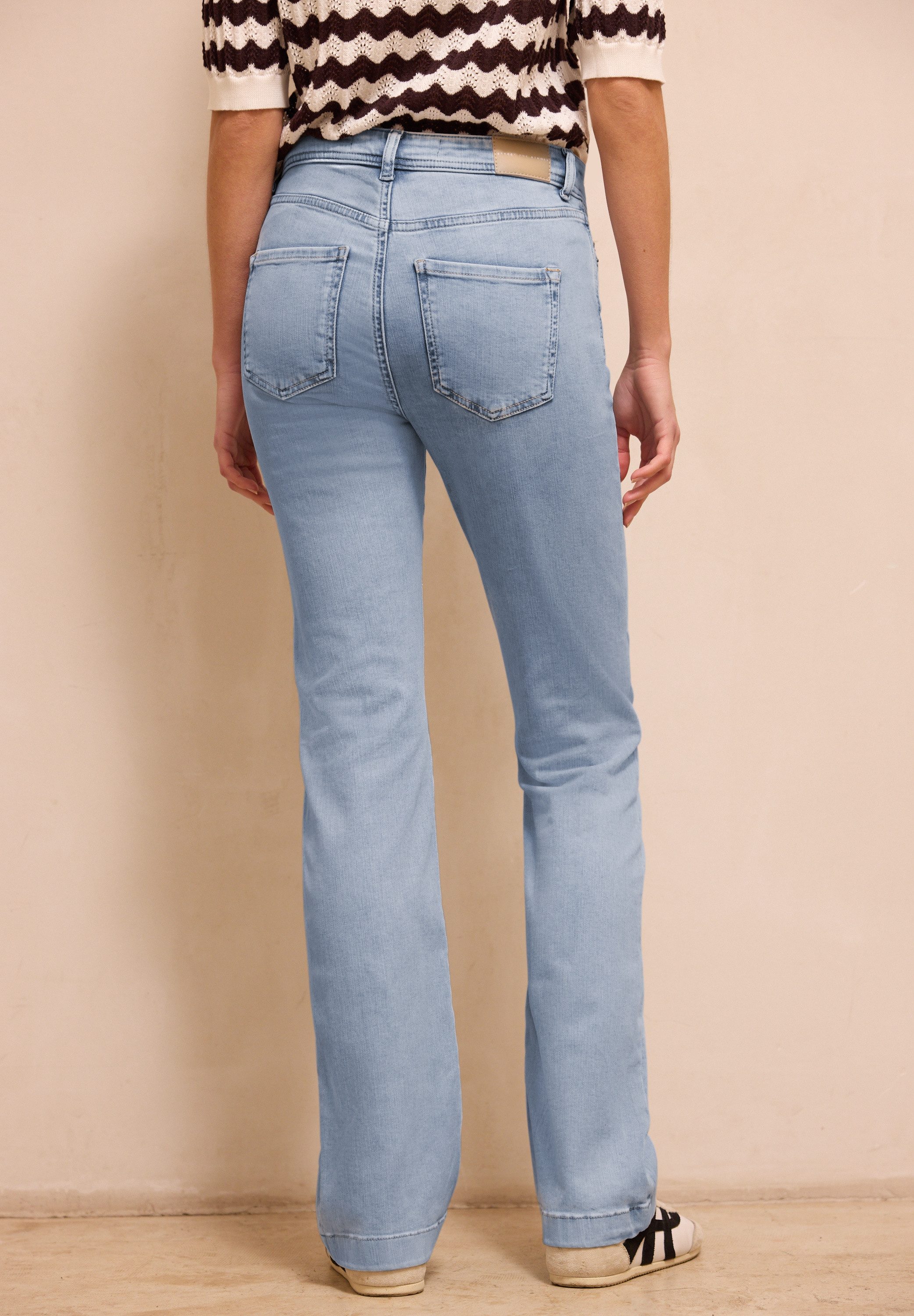 STREET ONE STUDIO Bootcut-Jeans High Waist