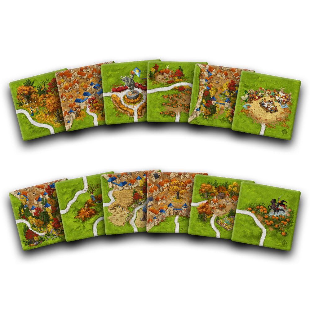 Hans im Glück Spiel Carcassonne, 4 Jahreszeiten: Der Herbst - Zusatzplättchen