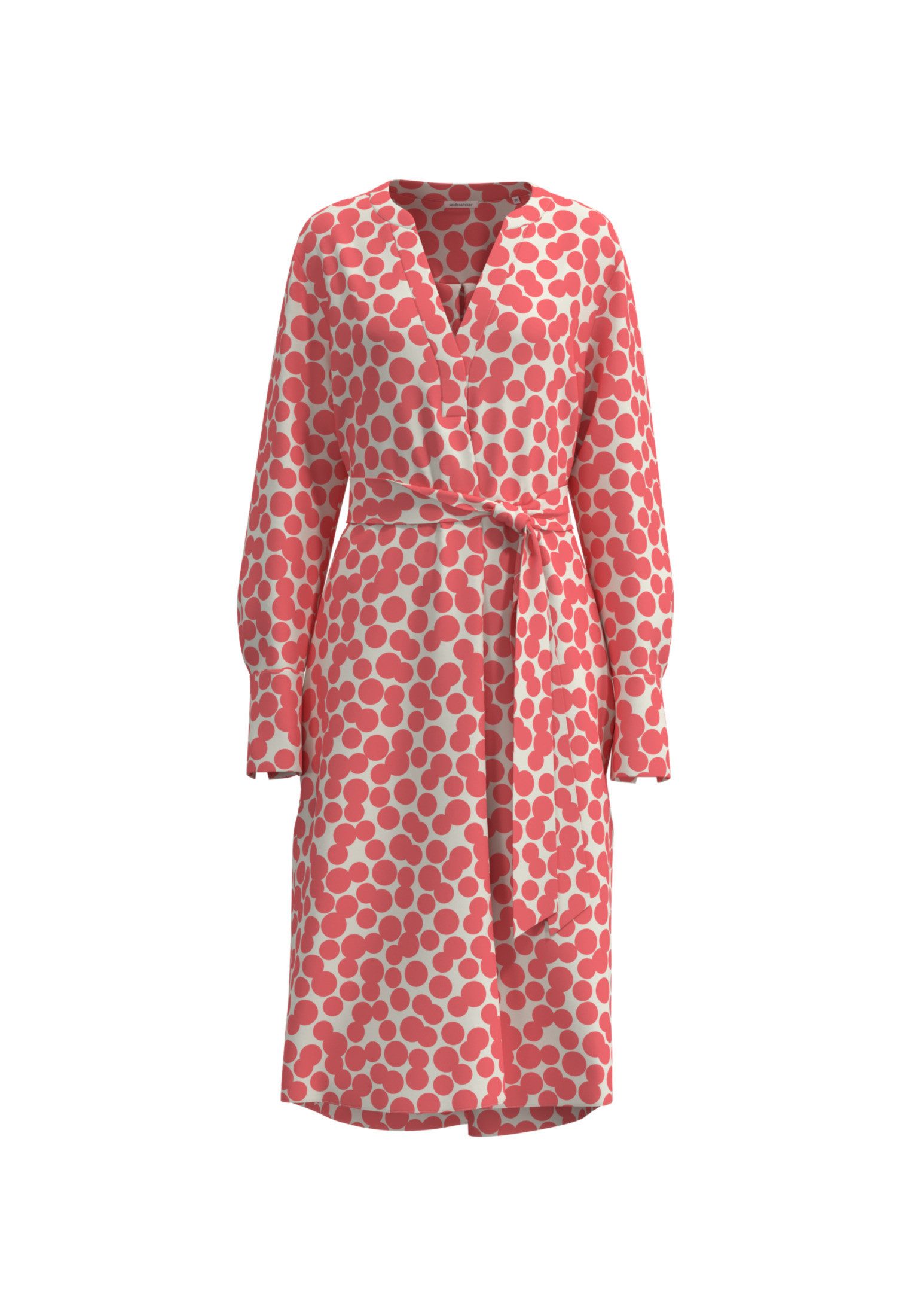 seidensticker Sommerkleid Schwarze Rose Langarm Kragen günstig online kaufen