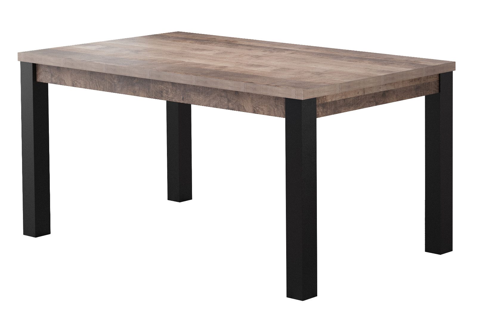 trendteam Esstisch Emile (Tisch in Eiche Tabak und schwarz, 160 x 90 cm), bis zu 6 Personen. € 254,49