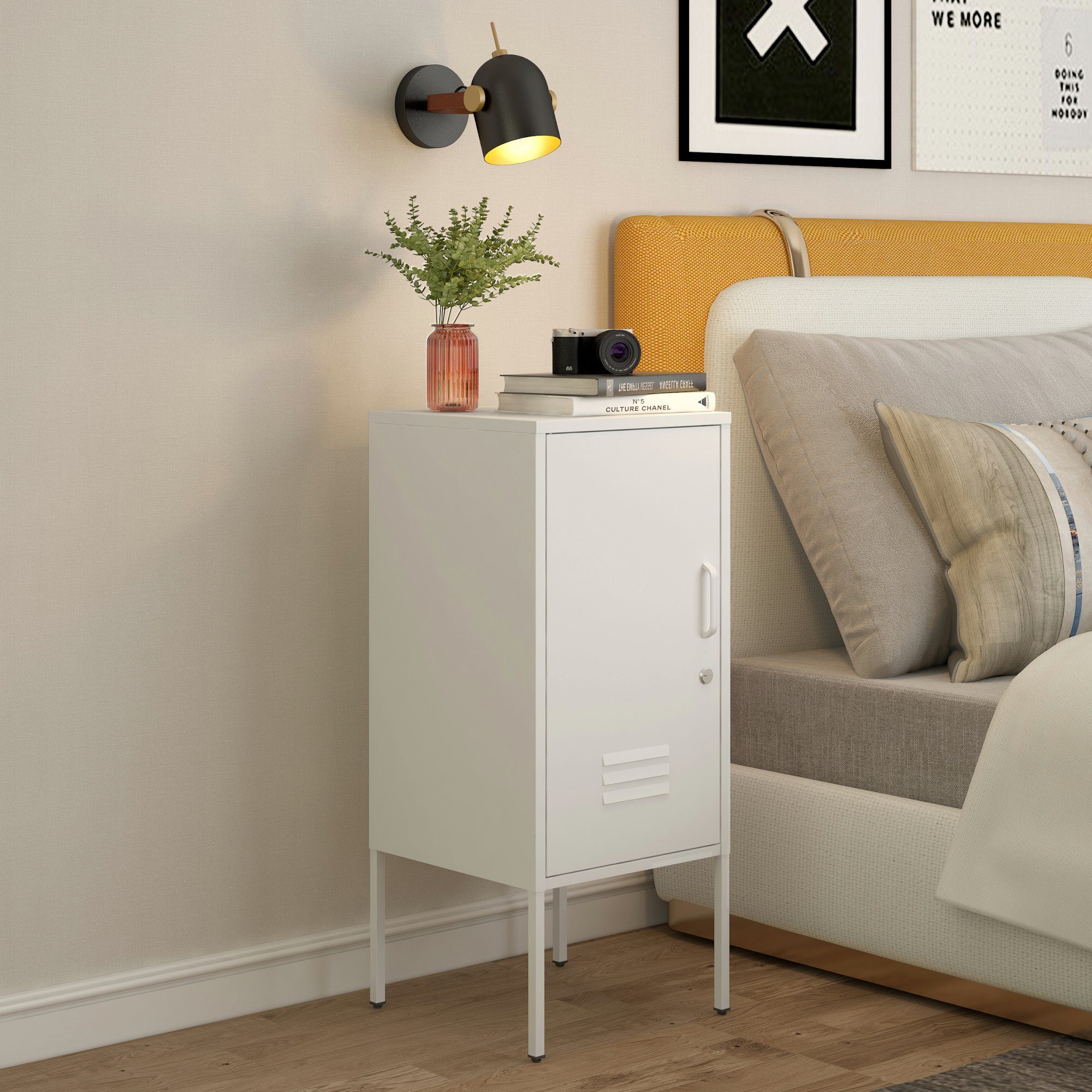 en.casa Nachtschrank (2er Set) »Hausjärvi« mit günstig online kaufen