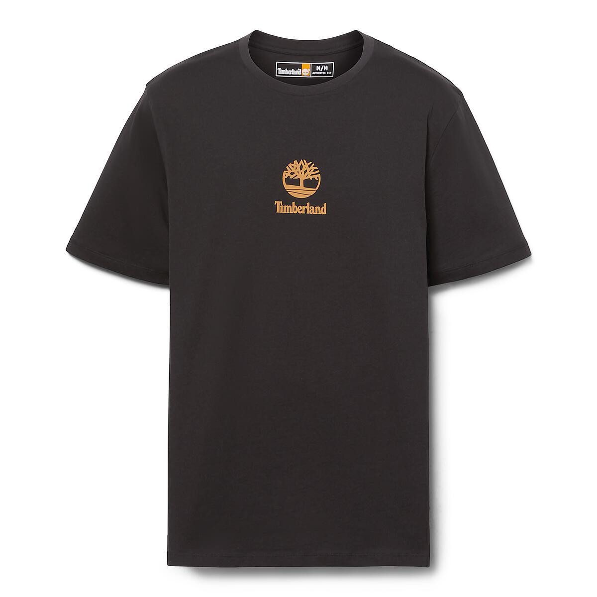 Timberland T-Shirt Print Stack Logo Short Sleeve Tee Kurzarm-Design, mit Rundhalsausschnitt mit Rippbündchen, aus Baumwolle