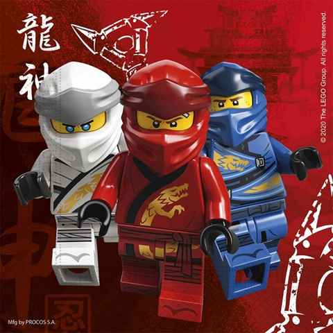 Kiids Papierserviette Servietten Lego Ninjago