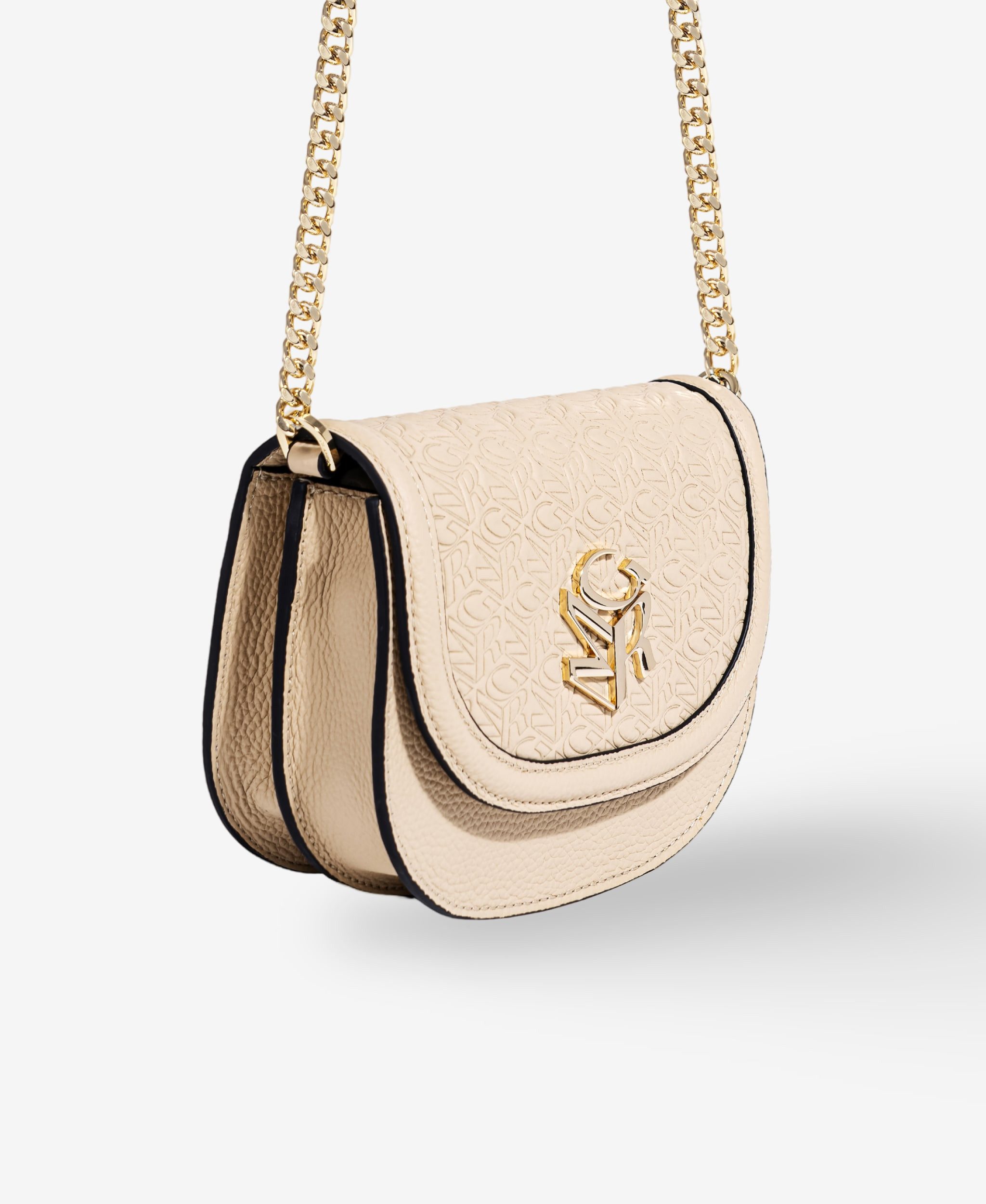 GLAMIRA Handtasche GoAnywhere Beige Umhängetasche (1-tlg), echt Leder