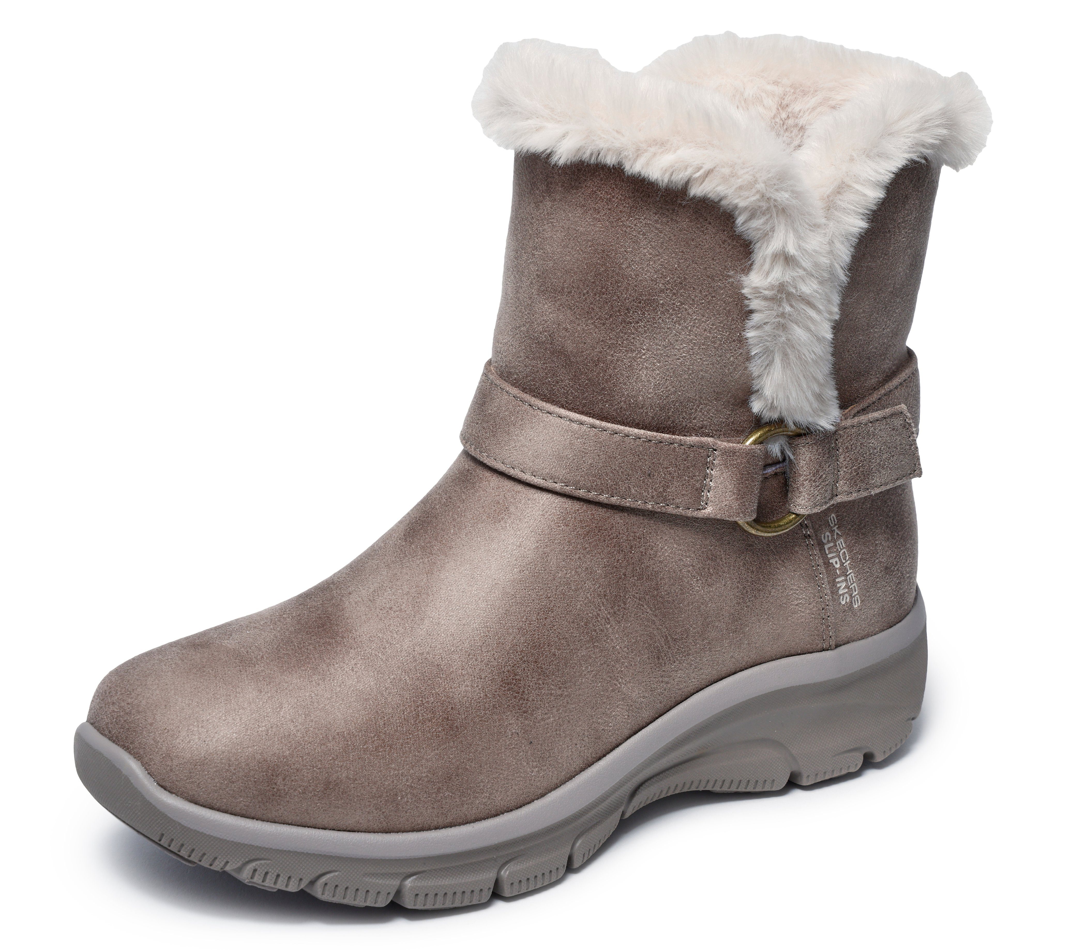 Skechers EASY GOING-DREAMERS MOVE Winterstiefel Schlupfstiefel, Snowboots, Winterschuh mit Slip-Ins Schafteinstieg