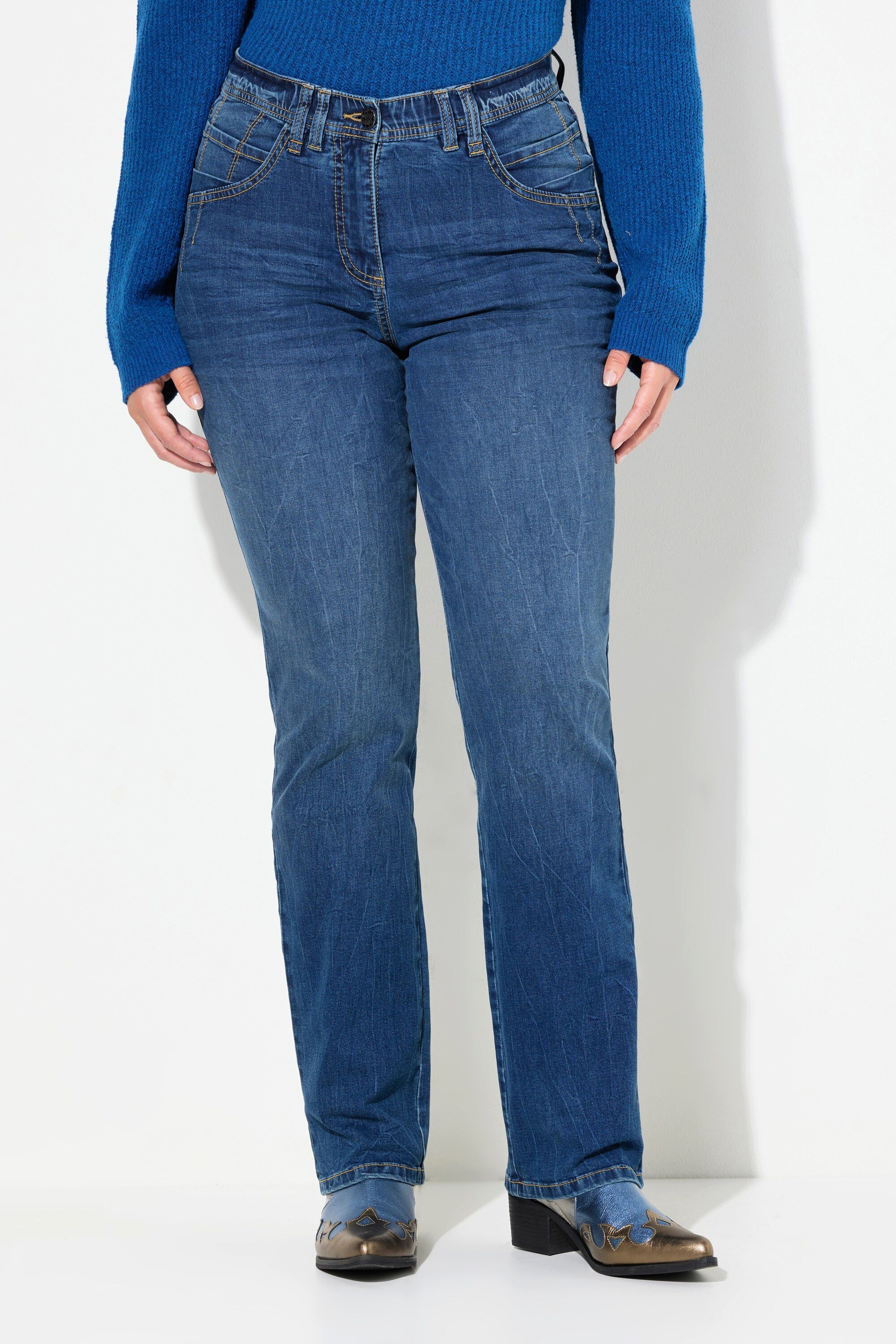 Ulla Popken 5-Pocket-Jeans Jeans Mandy weites günstig online kaufen