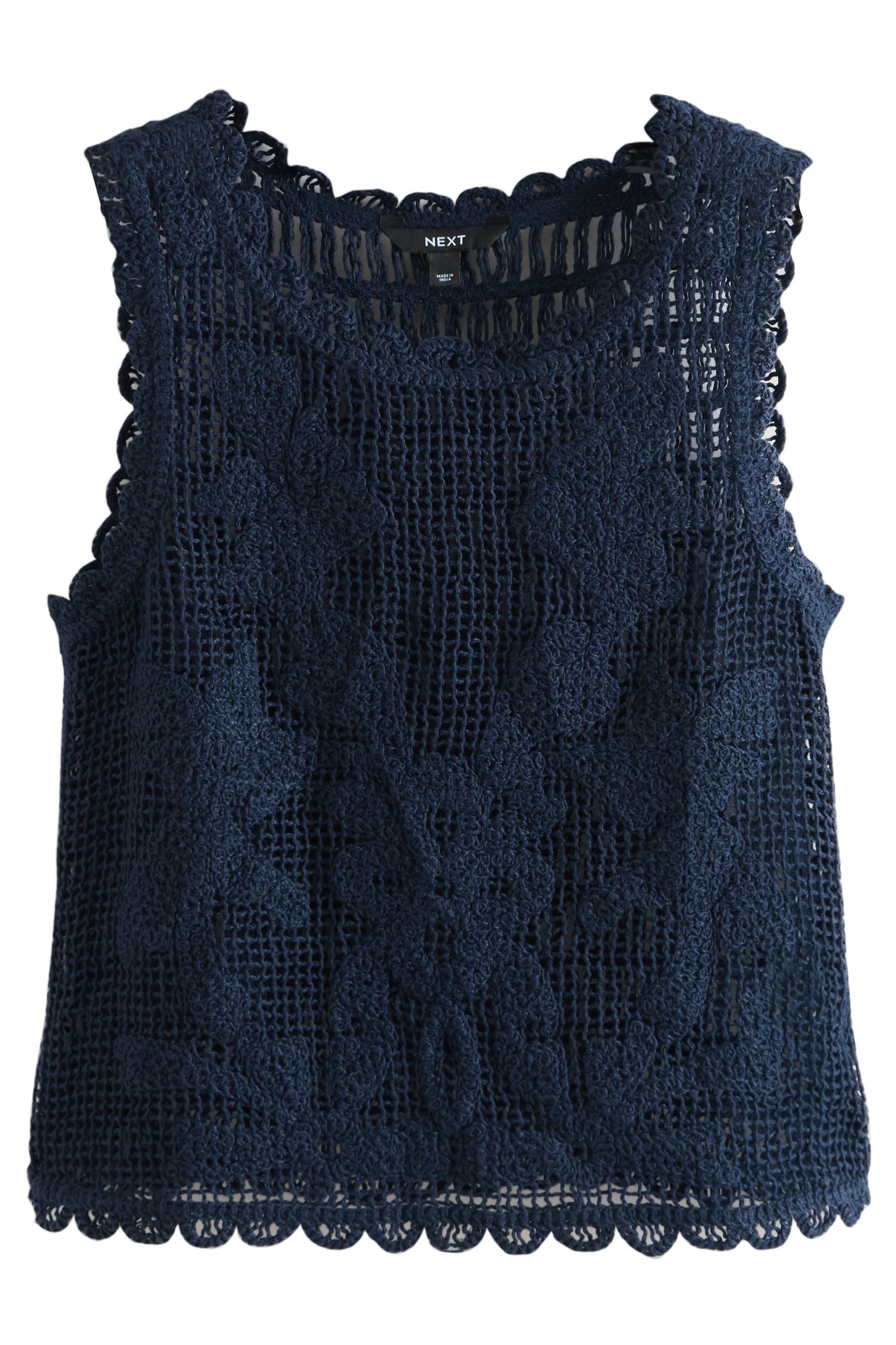 Stricktop Ärmelloses, gehäkteltes Tanktop
