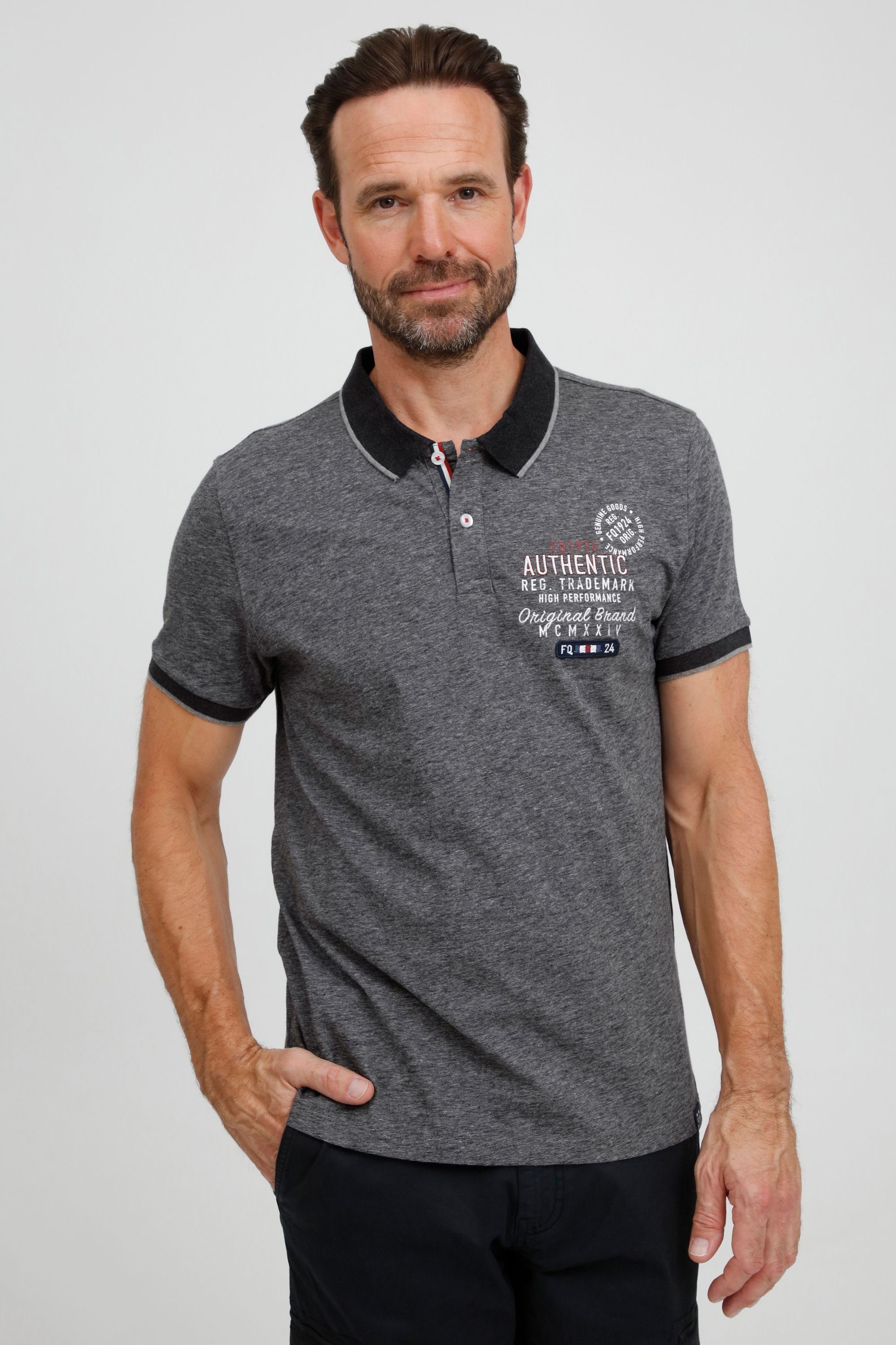 FQ1924 Poloshirt FQ1924 FQPetri Charcoal Mix