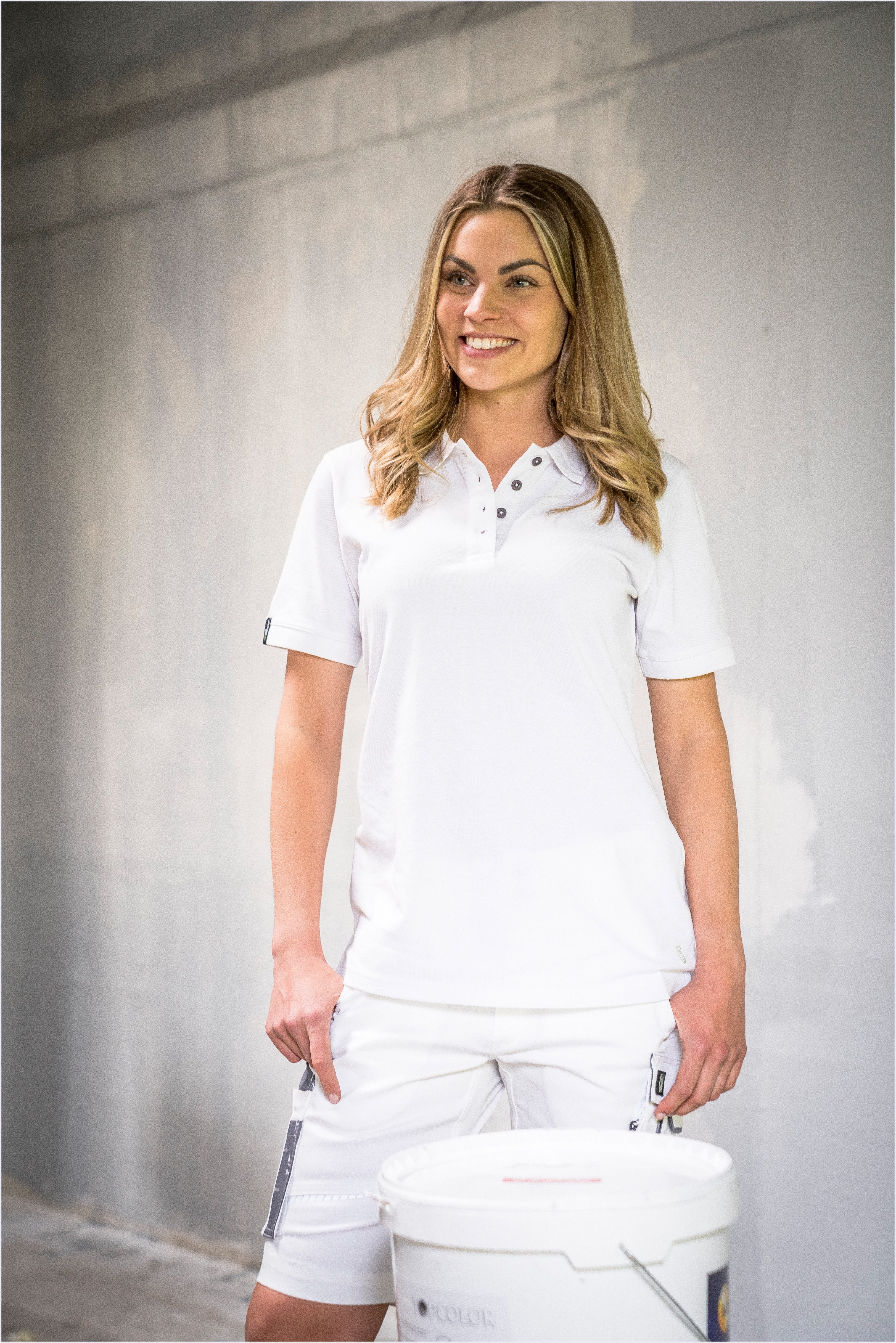 Leibwächter Poloshirt Damen Polo-Shirt mit Piqué-Gewebe Arbeits Workwear Polo bequeme und robuste Workwear, schnell trocknend – Bild 4 von 5