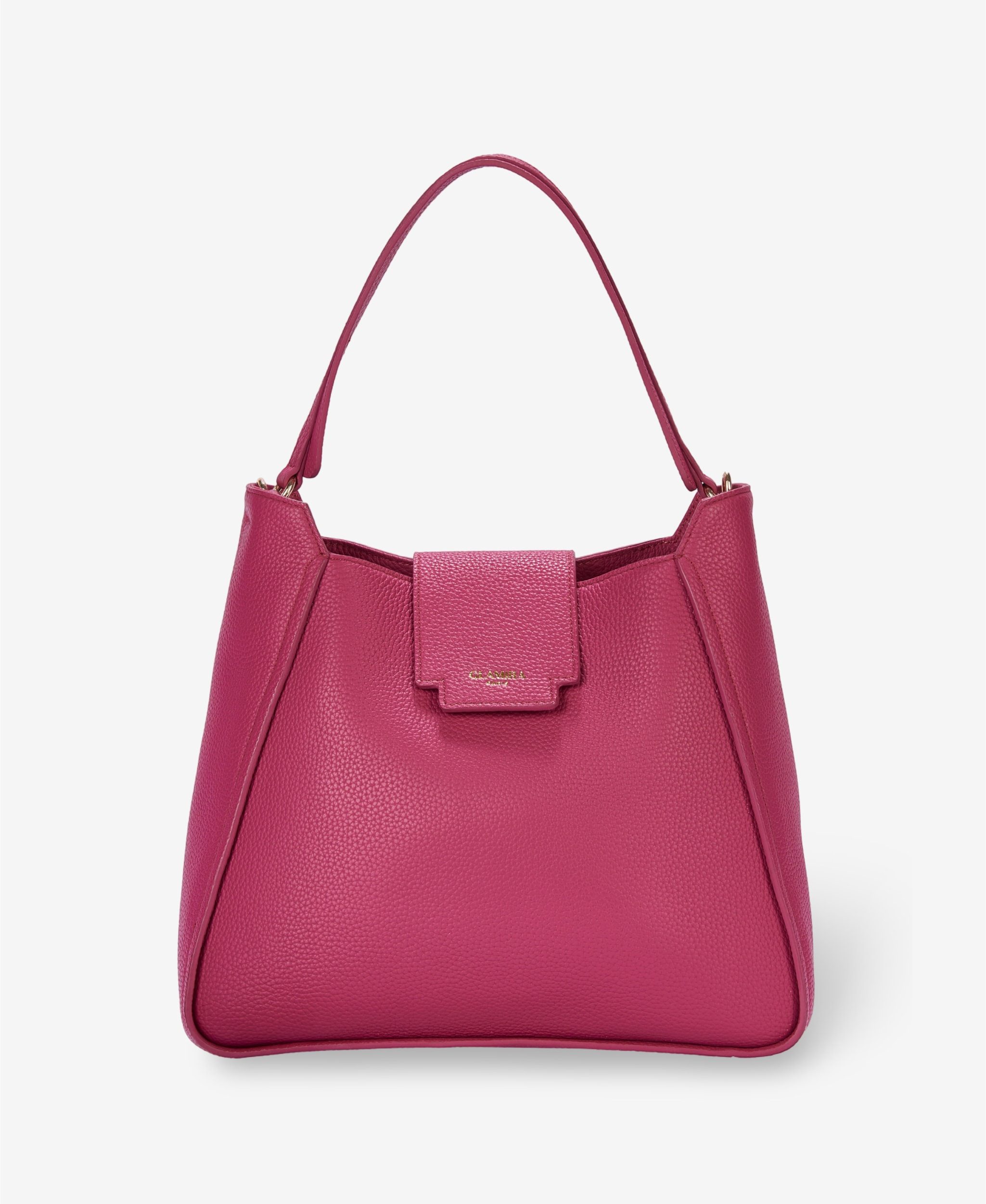 GLAMIRA Handtasche UrbanSphere Pinke Henkeltasche (1-tlg), echt Leder, mit abnehmbarem, verstellbarem Schultergurt