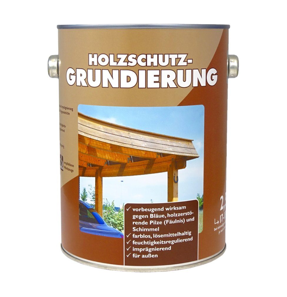Liter Holzschutz-Grundierung Farben Farblos Wilckens 2,5 Grundierfarbe