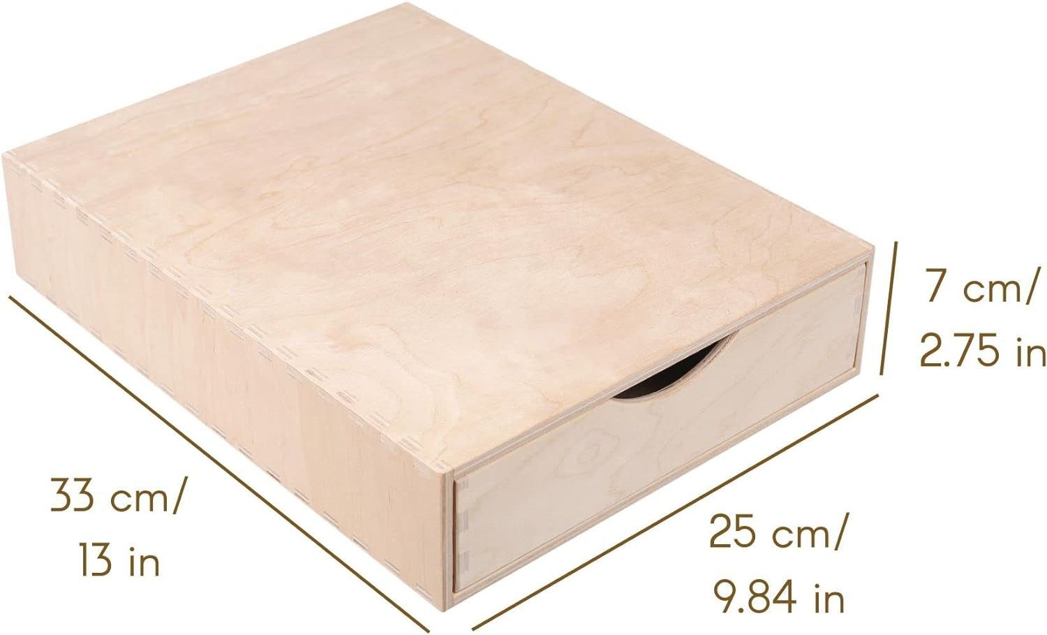 Creative Deco Schubladenbox Schubladenelement Mini-Kommode für Kleinigkeiten aus Birkensperrholz, (1-St)