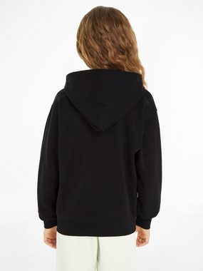 Calvin Klein Jeans Sweatshirt INST. LOGO RELAXED ZIP-THROUGH für Kinder bis 16 Jahre