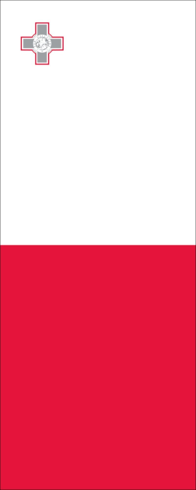 Flagge 110 g/m² Flagge Malta flaggenmeer Hochformat